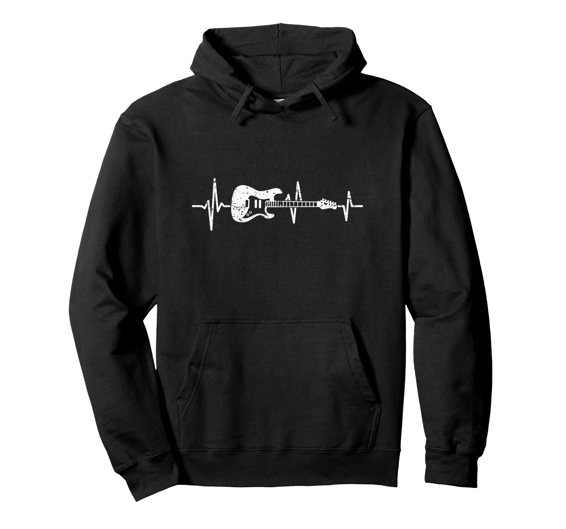 Guitarist Heartbeat Guitar Hoodie - Unique Graphic Unisex - T-Shirt, Sweatshirt, Hoodie