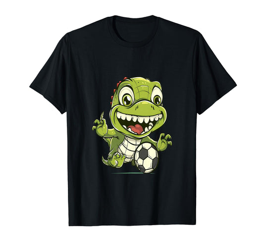 Animals Play Soccer Crocodile T-Shirt - Casual Everyday Wear Men Women - T-Shirt, Sweatshirt, Hoodie