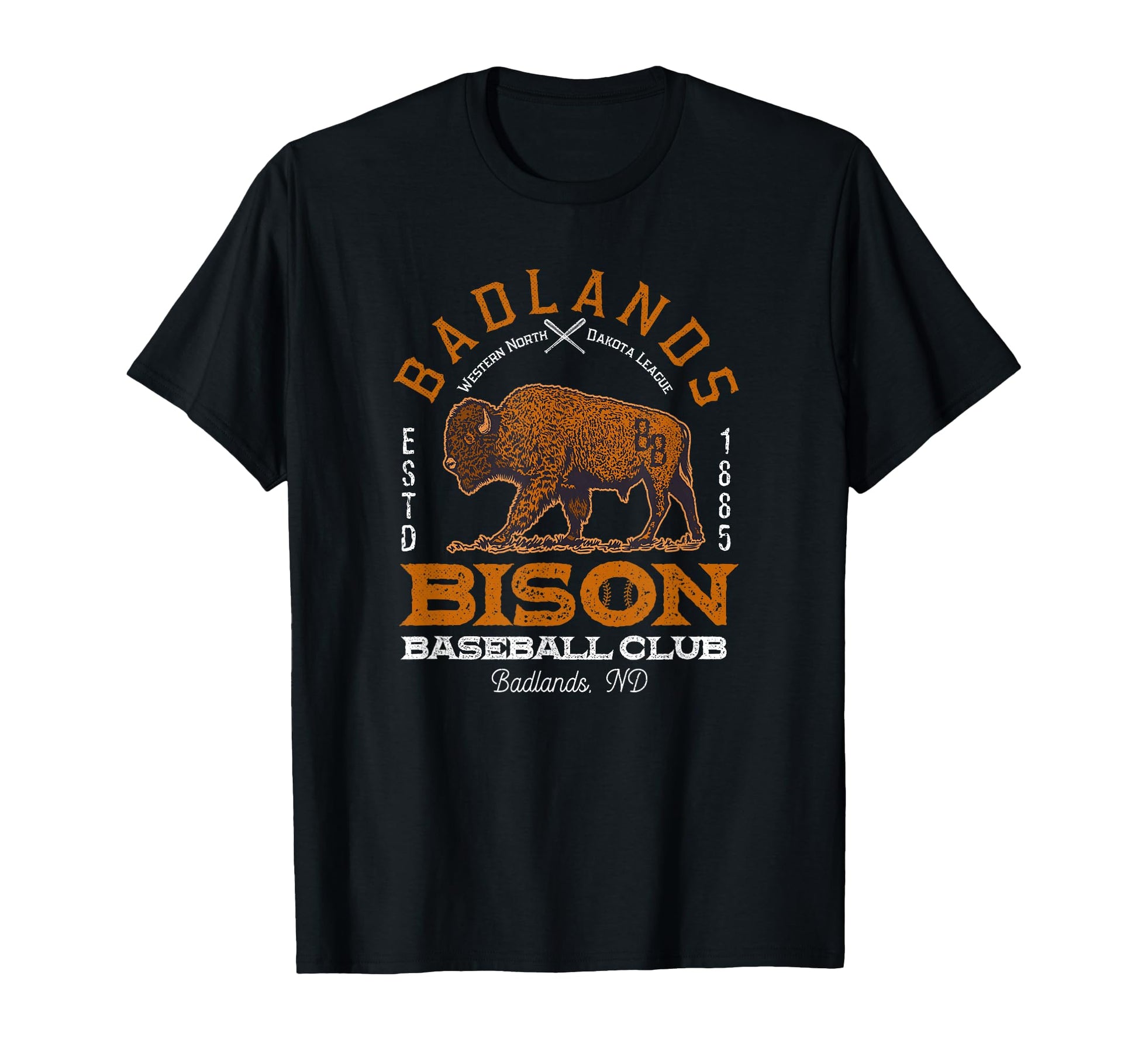American Bison Baseball Minor League T-Shirt - Minimalist Print Unisex - T-Shirt, Sweatshirt, Hoodie