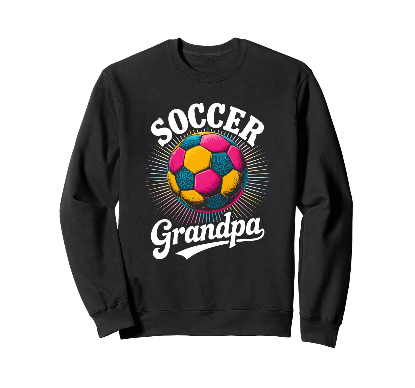Soccer Grandpa Tie Dye Sweatshirt - Trendy Graphic Unisex - T-Shirt, Sweatshirt, Hoodie