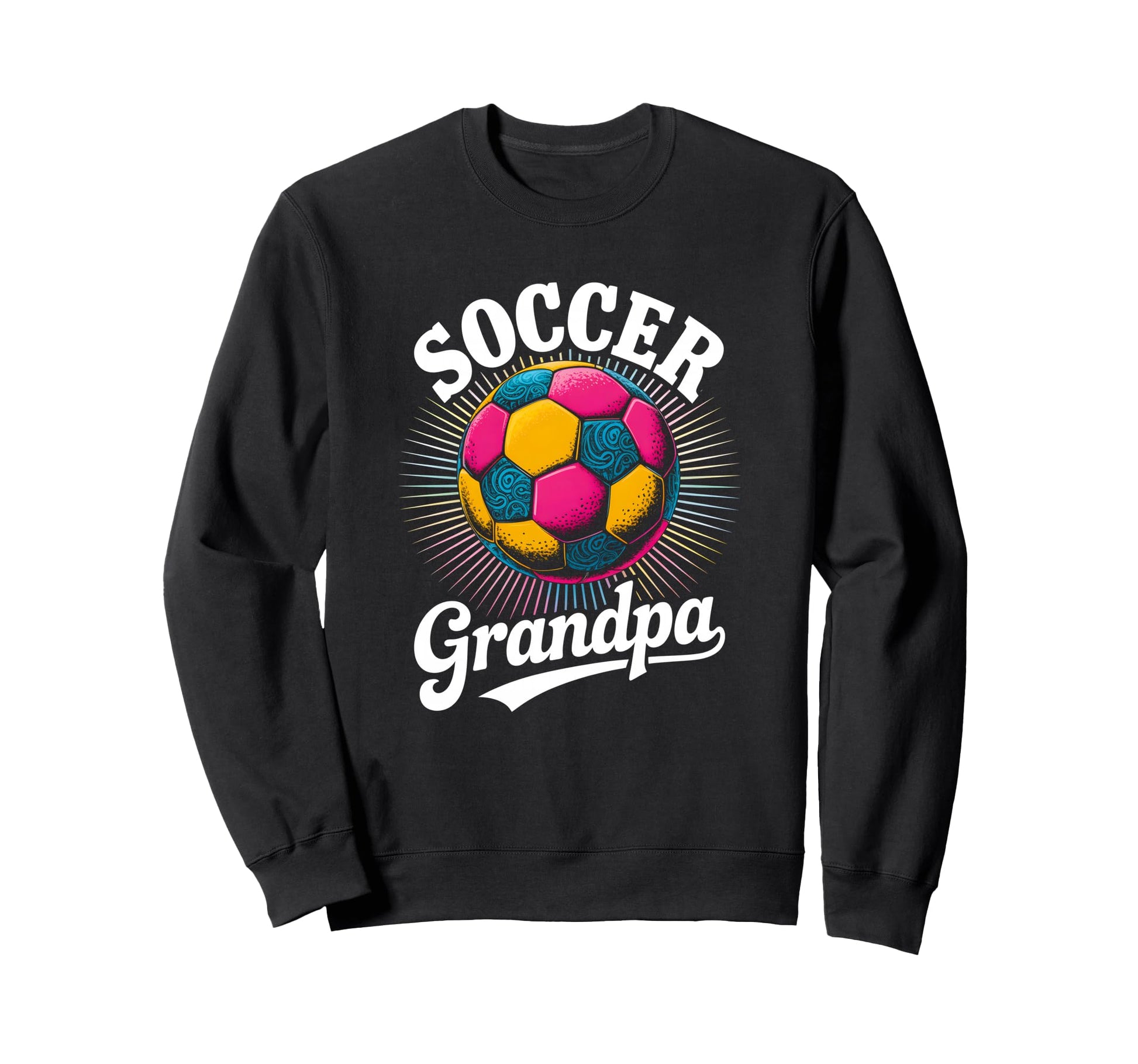 Soccer Grandpa Tie Dye Sweatshirt - Trendy Graphic Unisex - T-Shirt, Sweatshirt, Hoodie