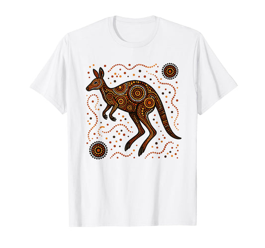 Australian Aboriginal Kangaroo T-Shirt - Streetwear Style for Adults - T-Shirt, Sweatshirt, Hoodie
