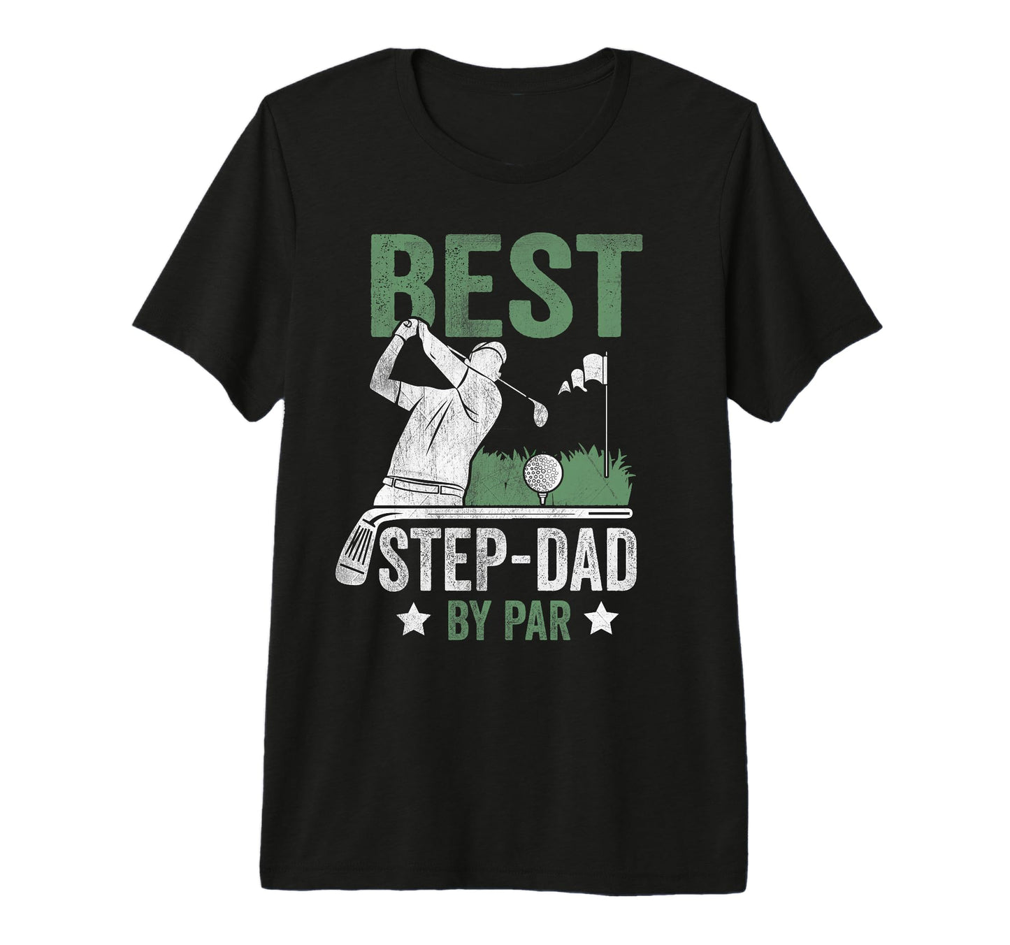 Mens Best Step Dad Par Fathers Day T-Shirt - Fun Novelty Design Men Women - T-Shirt, Sweatshirt, Hoodie