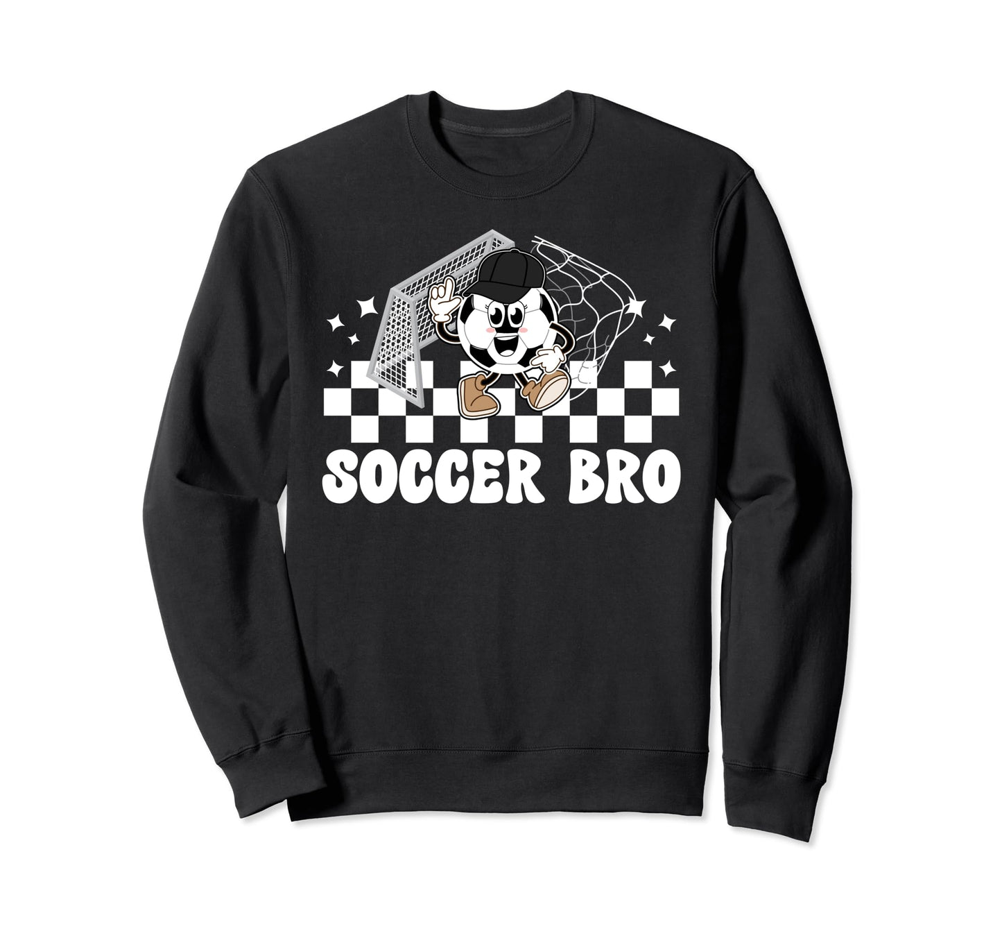 Soccer Bro Best Soccer Brother Sweatshirt - Custom Art Print for Adults - T-Shirt, Sweatshirt, Hoodie