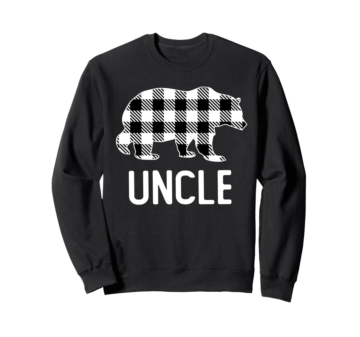 Uncle Bear Grey Buffalo Plaid Sweatshirt - Streetwear Style Men Women - T-Shirt, Sweatshirt, Hoodie