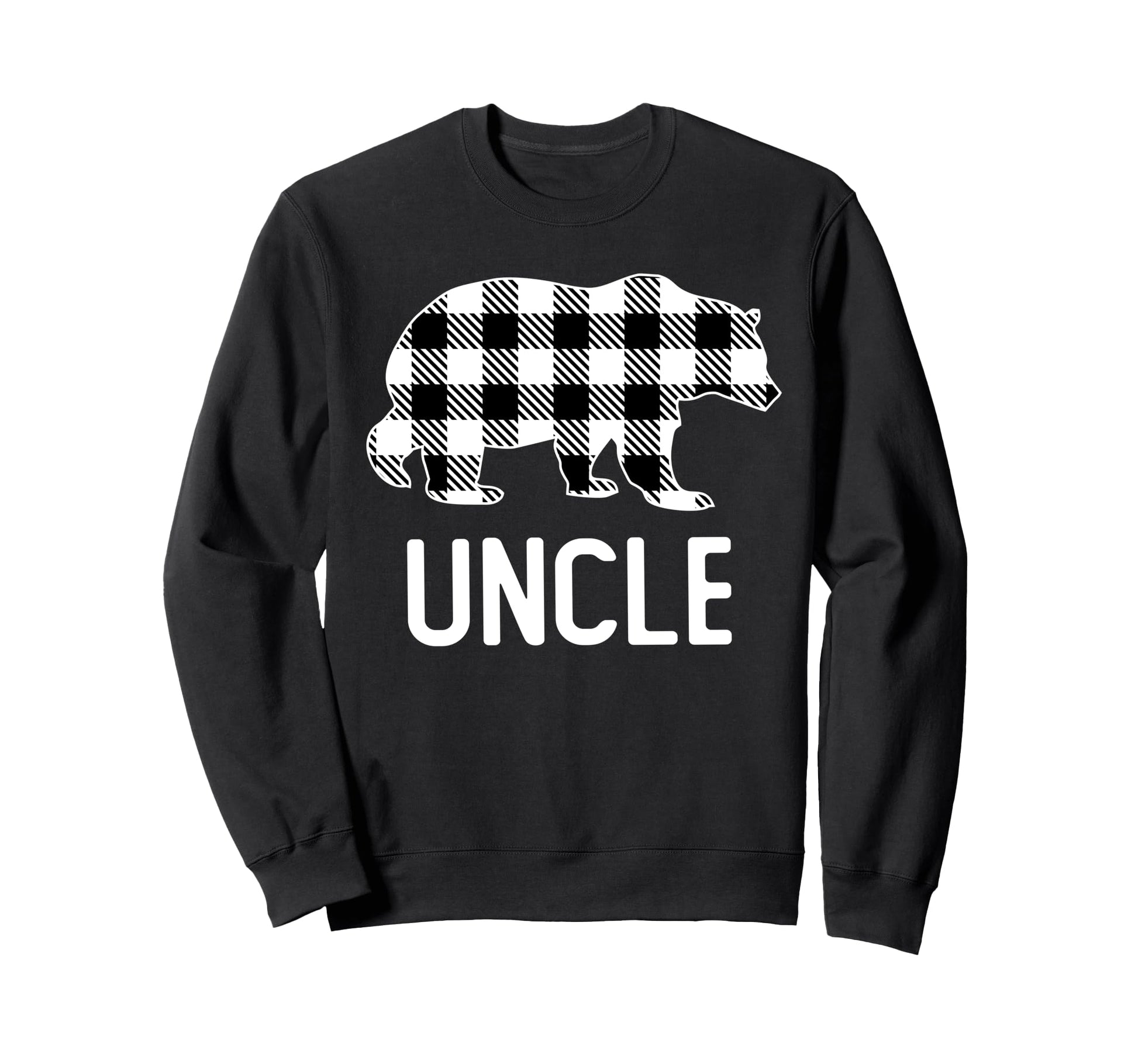 Uncle Bear Grey Buffalo Plaid Sweatshirt - Streetwear Style Men Women - T-Shirt, Sweatshirt, Hoodie