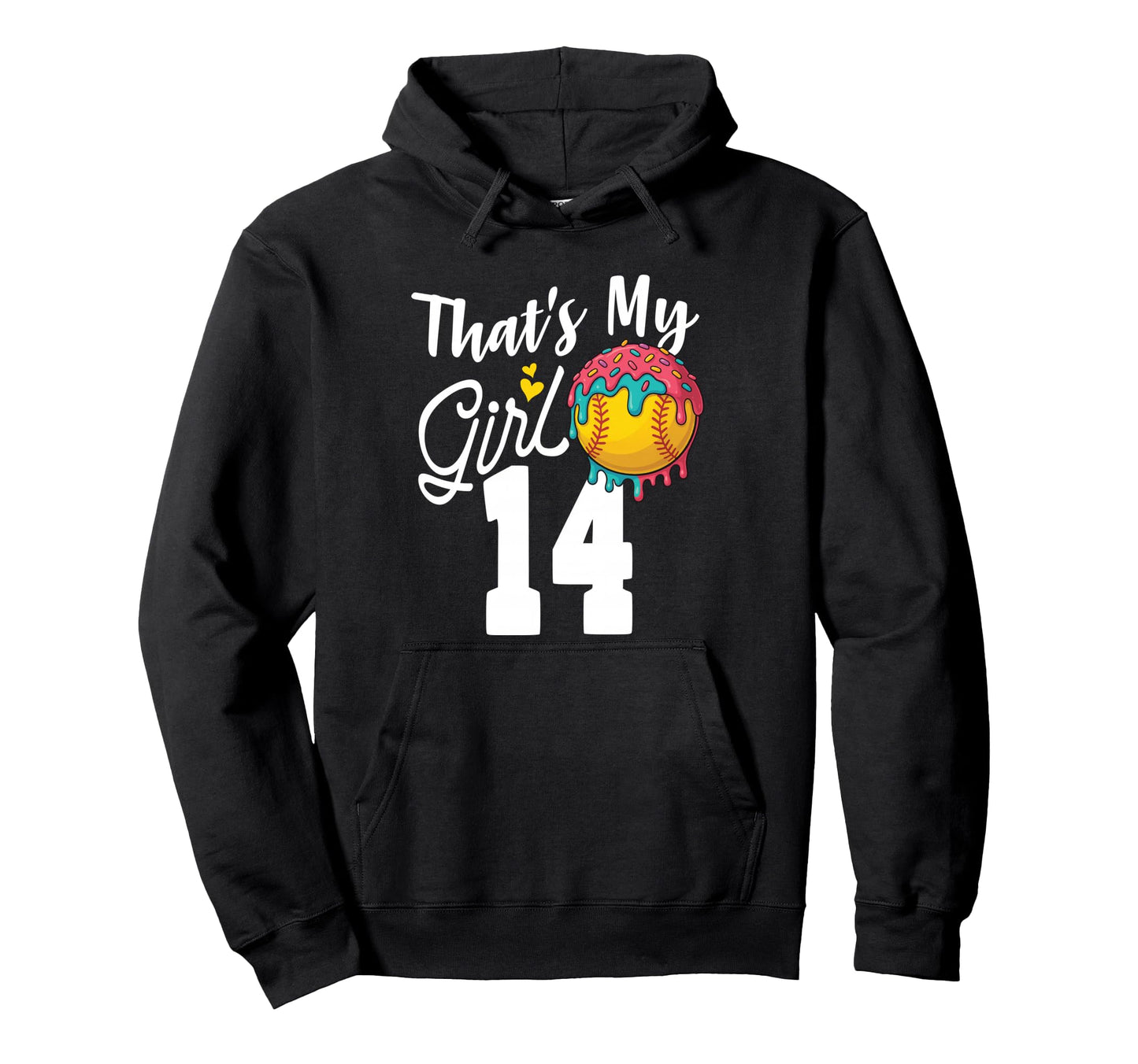 Thats My Softball 14 Number Mom Dad Hoodie - Aesthetic Graphic Unisex - T-Shirt, Sweatshirt, Hoodie