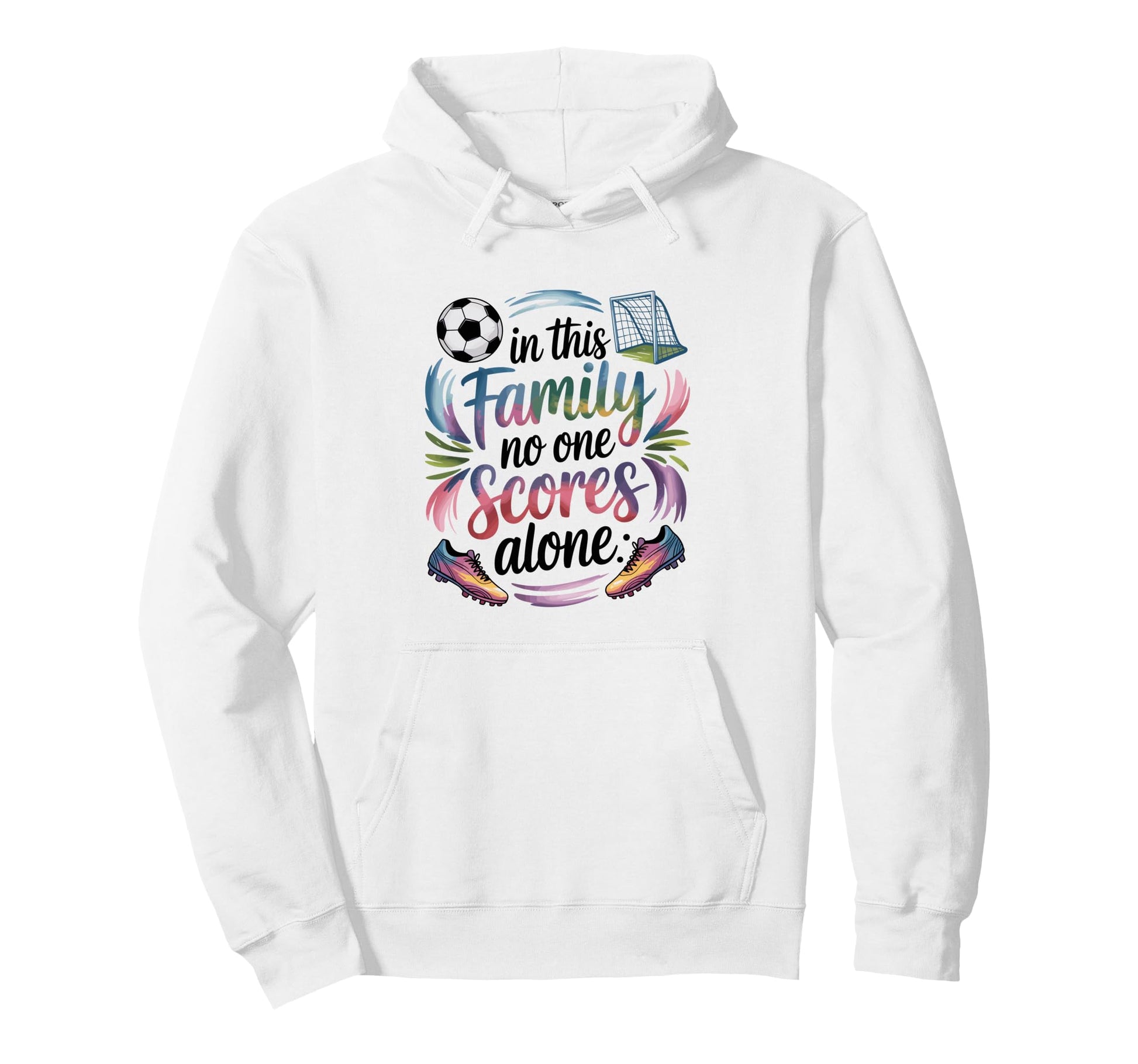 Soccer Football Family Matching Funny Hoodie - Graphic Print for Adults - T-Shirt, Sweatshirt, Hoodie
