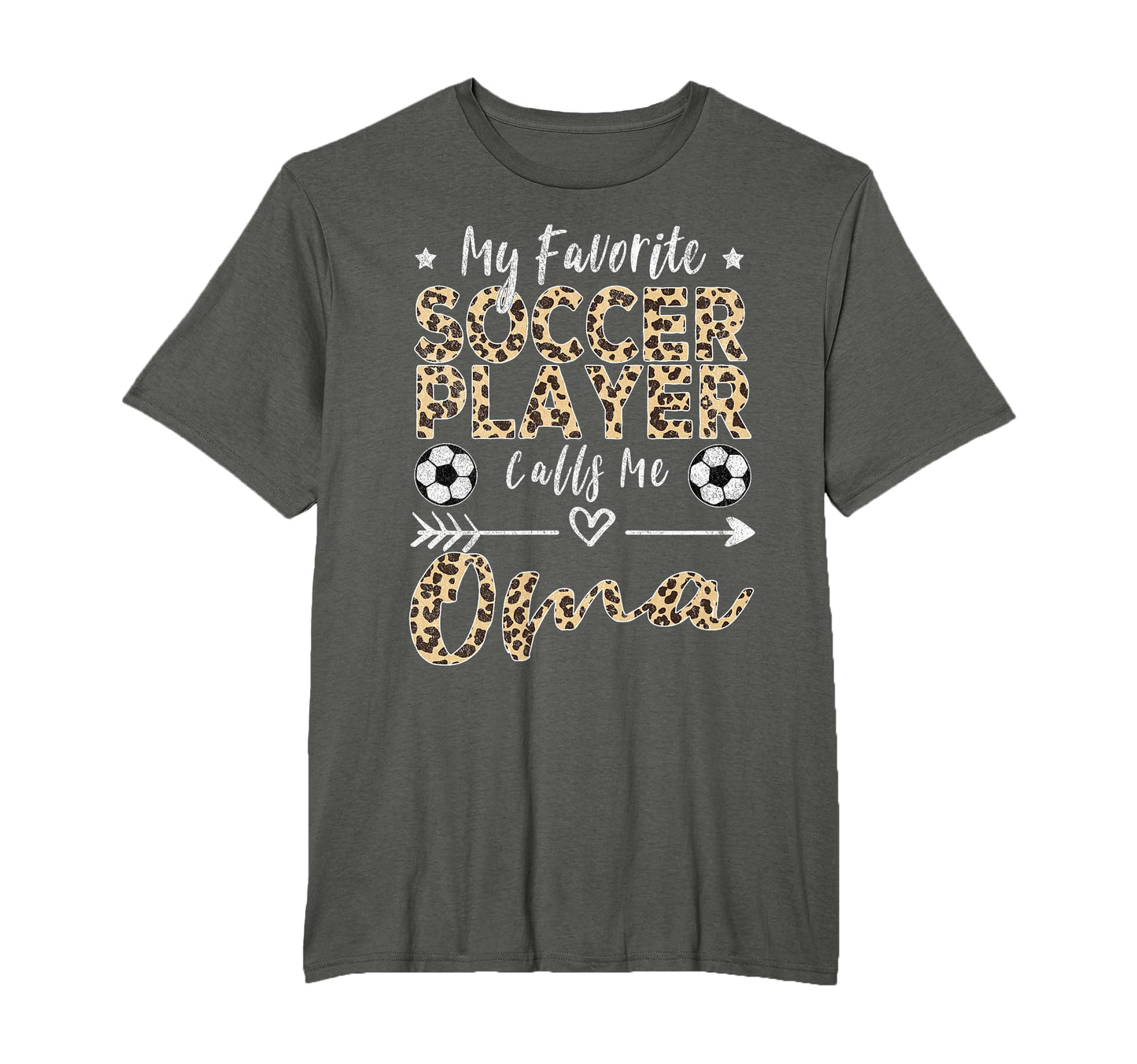 My Favorite Soccer Player Calls Me Oma T-Shirt - Trendy Graphic for Adults - T-Shirt, Sweatshirt, Hoodie