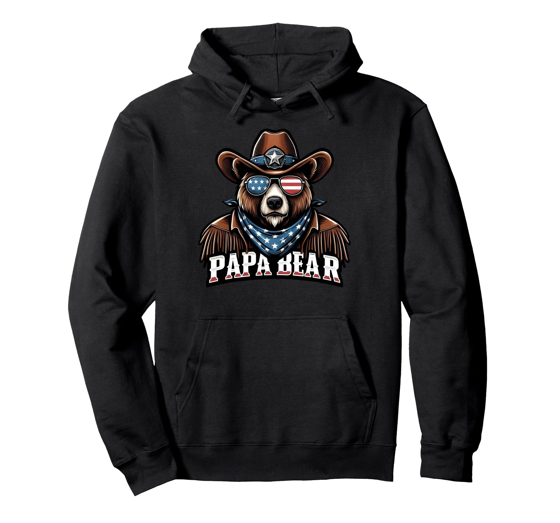 Papa Bear Gifts Funny Birthday Fun Hoodie - Minimalist Print Men Women - T-Shirt, Sweatshirt, Hoodie