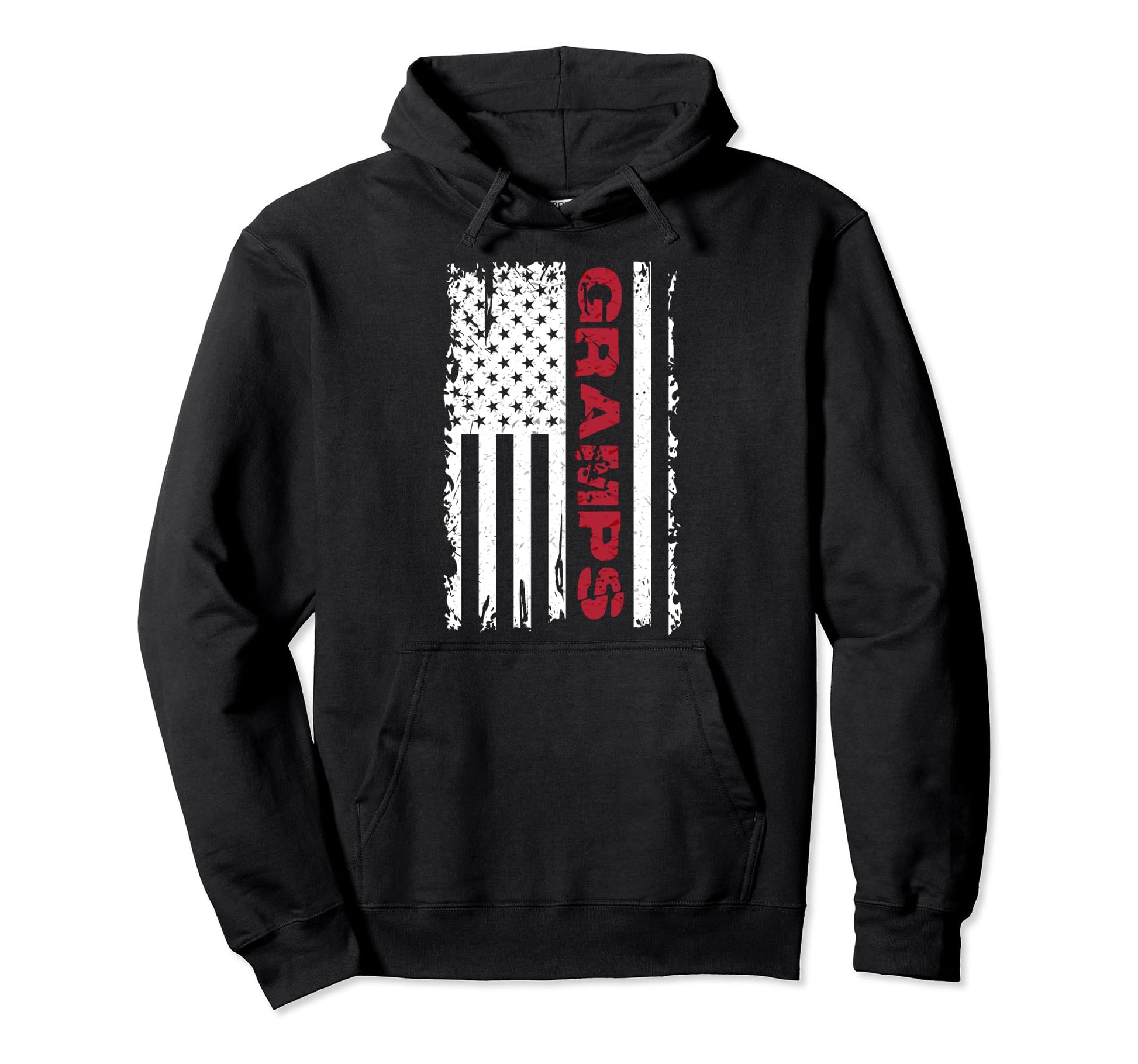 Us Flag Fathers Day Gramps Father Hoodie - Minimalist Print for Adults - T-Shirt, Sweatshirt, Hoodie