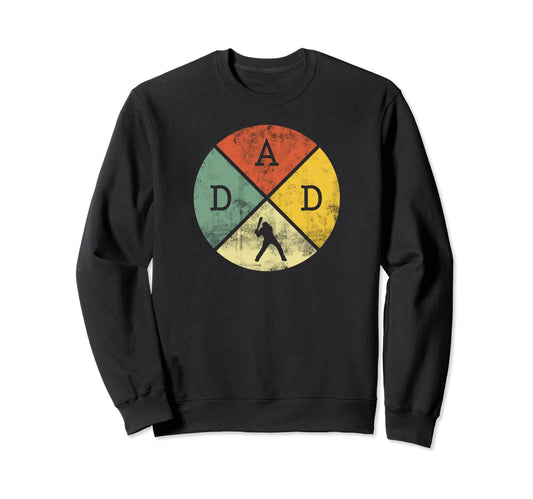 Baseball Dad Baseball Player Father Sweatshirt - Unique Graphic for Adults - T-Shirt, Sweatshirt, Hoodie