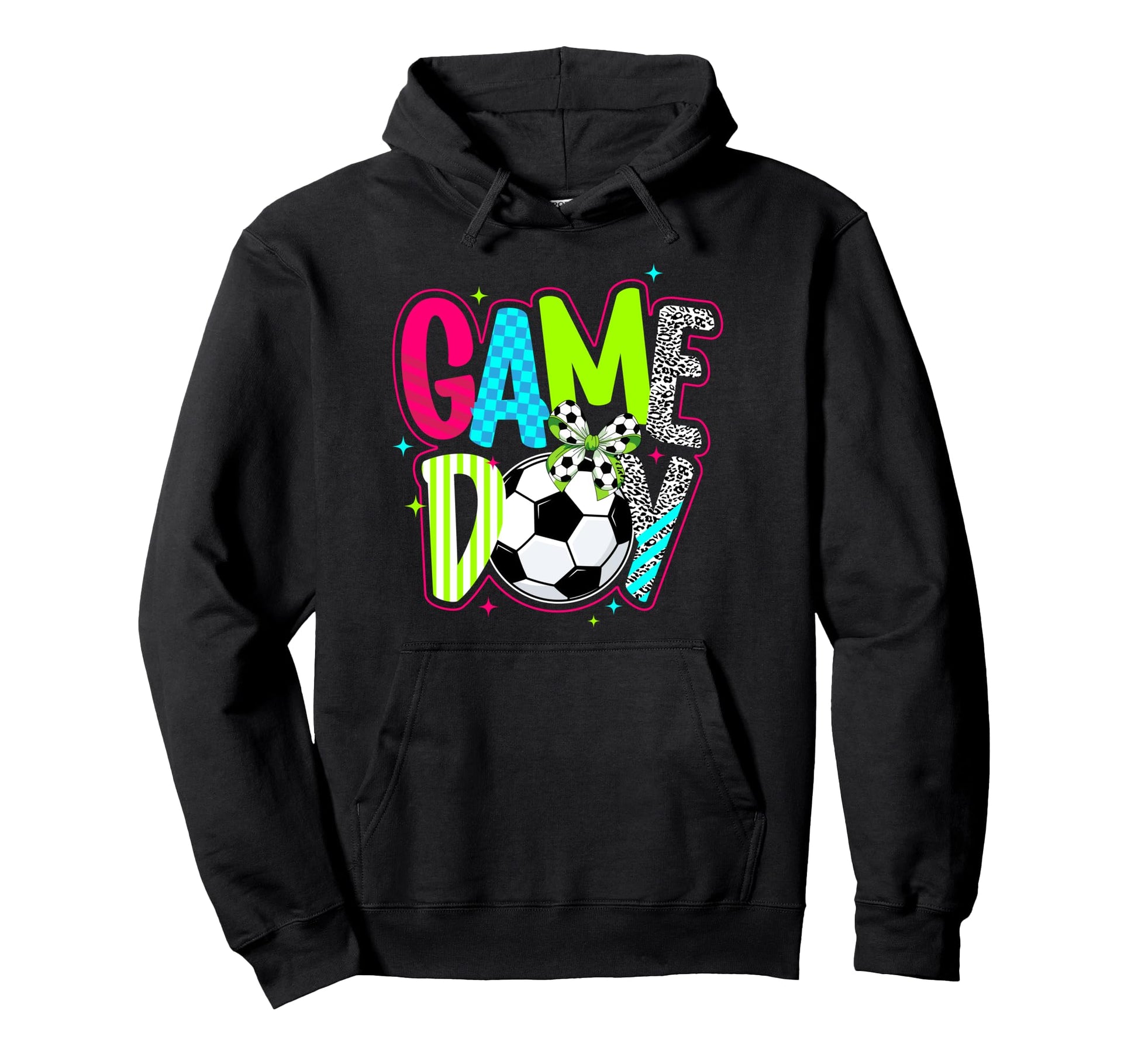 Game Day Preppy Game Day Soccer Game Hoodie - Novelty Apparel for Adults - T-Shirt, Sweatshirt, Hoodie