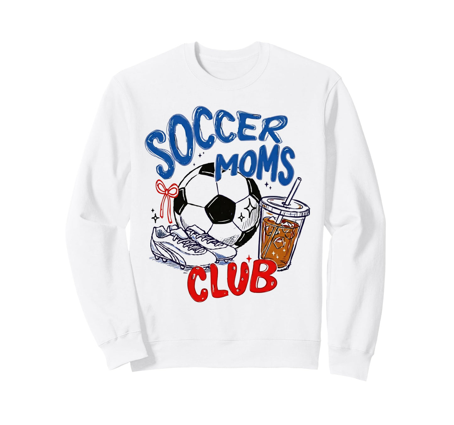 Funny Soccer Mom Club Sweatshirt - Custom Art Print for Adults - T-Shirt, Sweatshirt, Hoodie