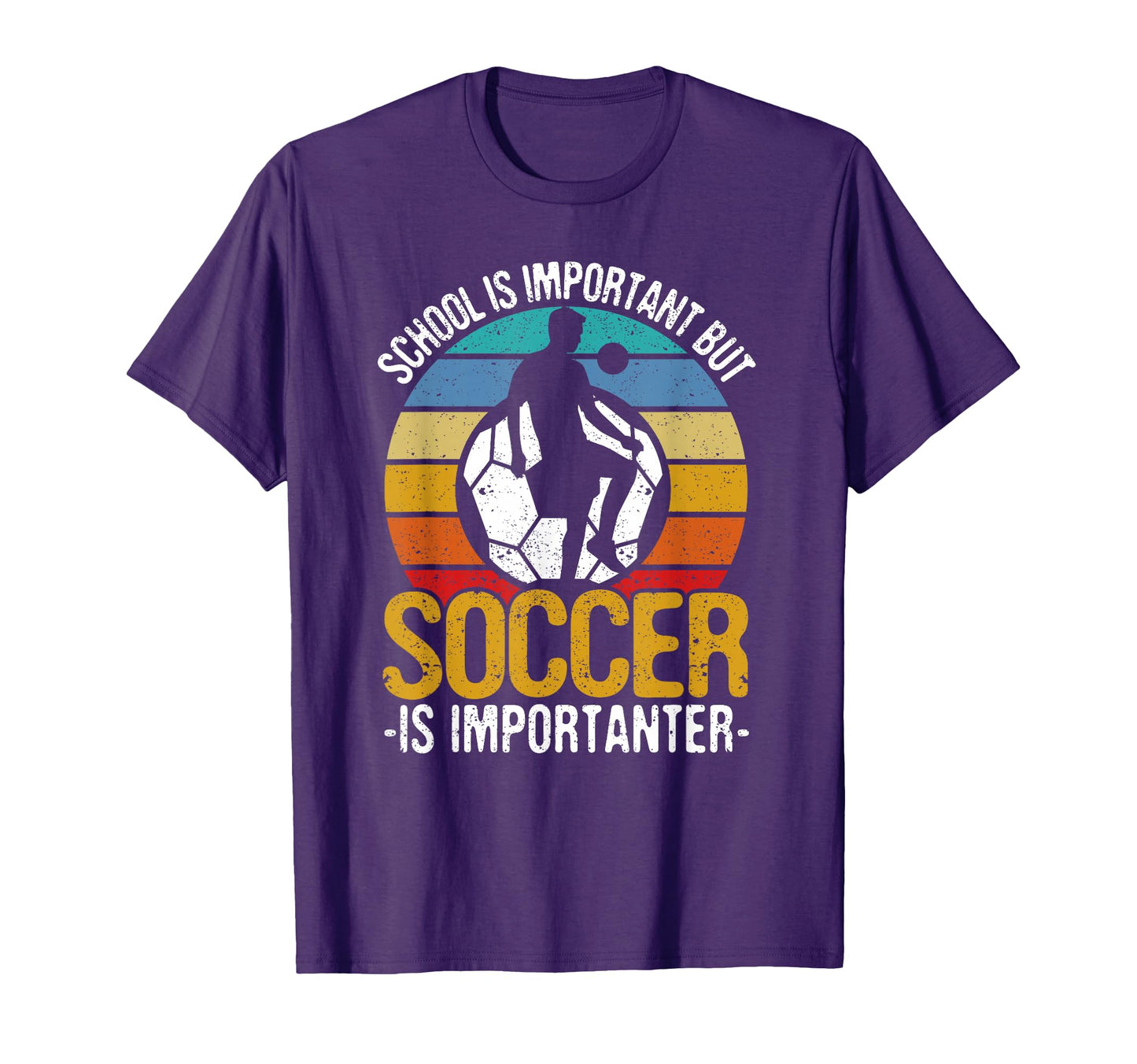 School Is Important But Soccer Is T-Shirt - Minimalist Print Unisex - T-Shirt, Sweatshirt, Hoodie