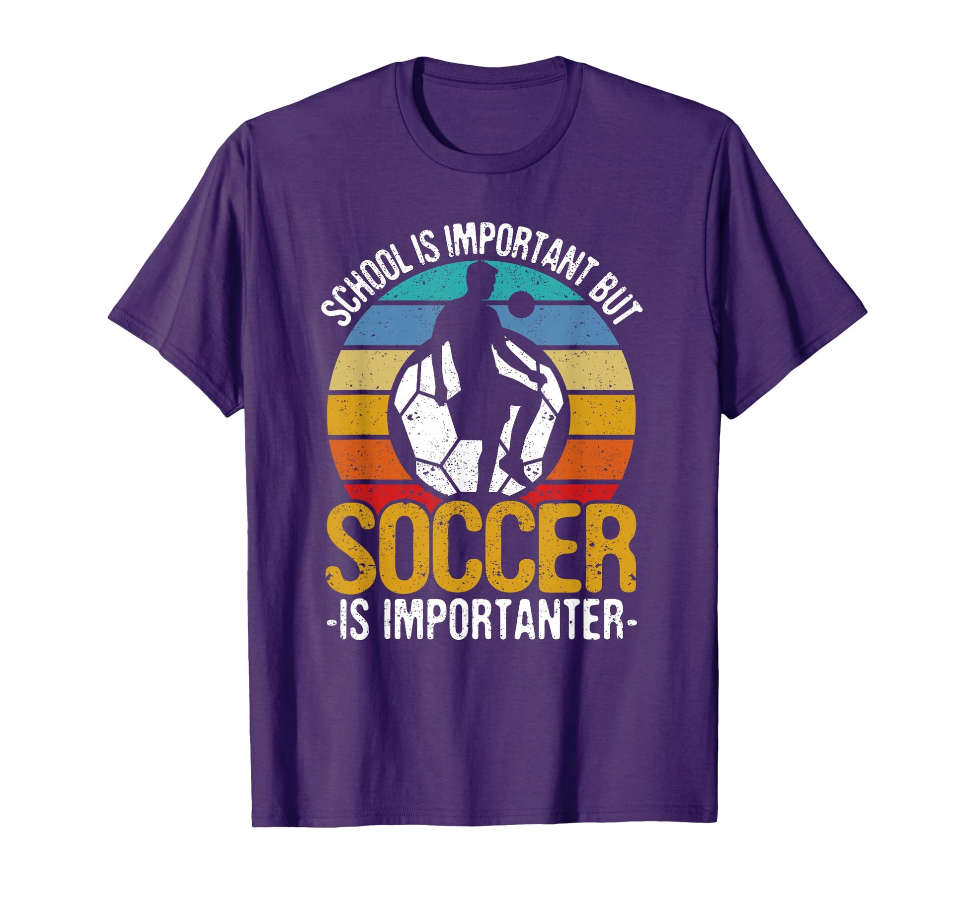 School Is Important But Soccer Is T-Shirt - Minimalist Print Unisex - T-Shirt, Sweatshirt, Hoodie