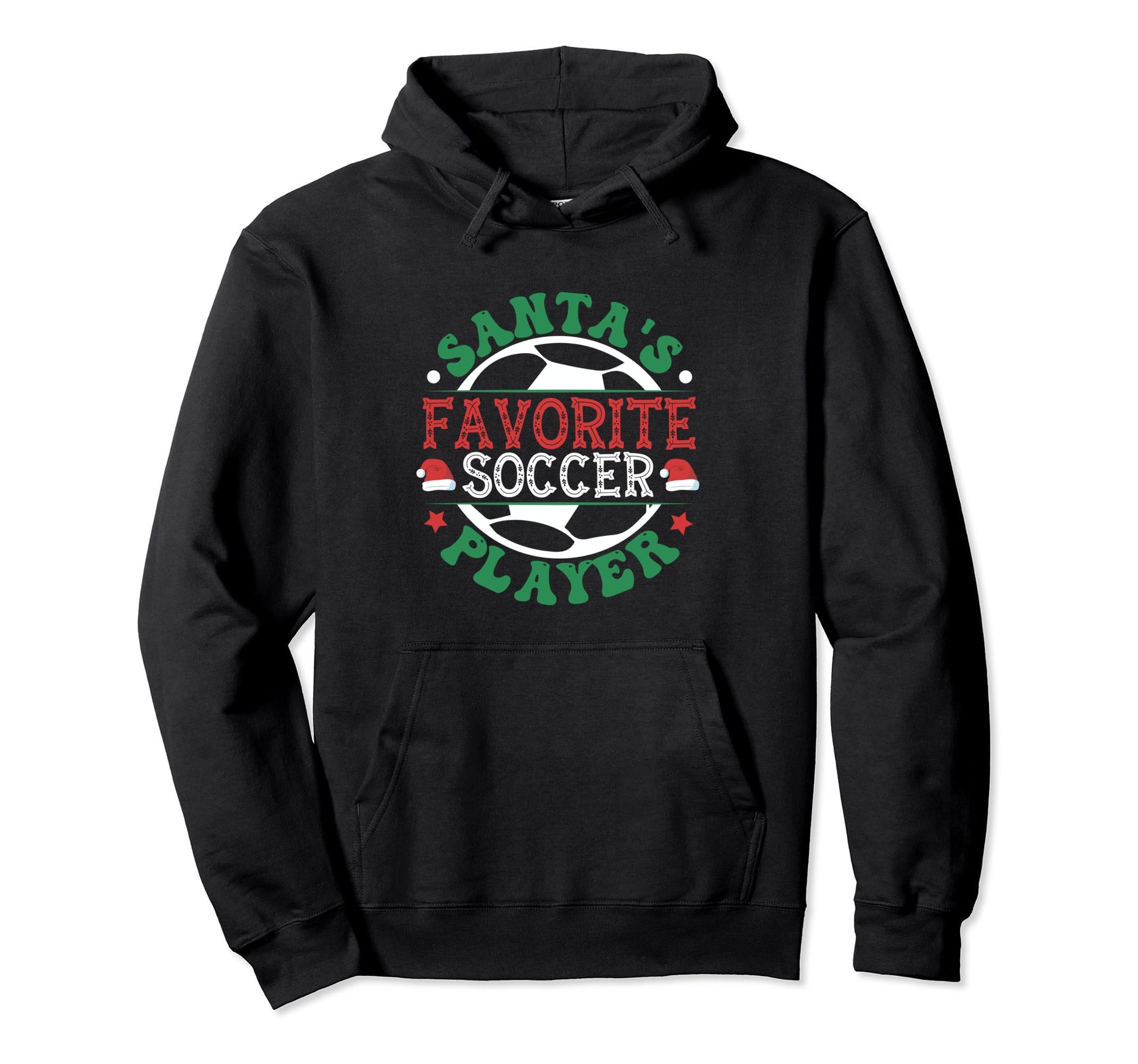 Soccer Player Santa Claus Funny Hoodie - Aesthetic Graphic for Adults - T-Shirt, Sweatshirt, Hoodie