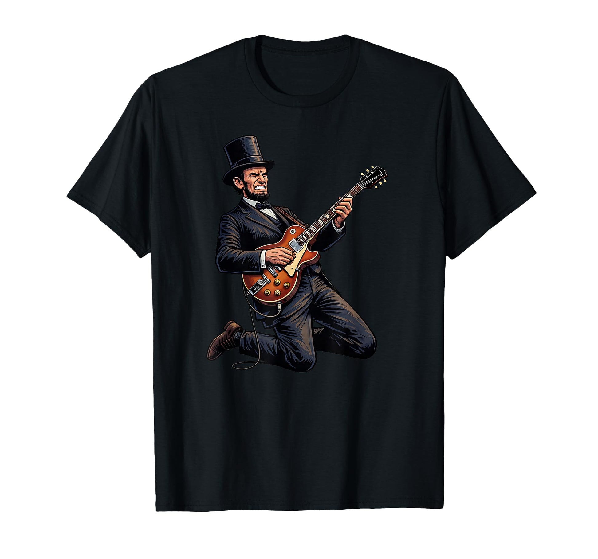 Abraham Lincoln Hat Electric T-Shirt - Fun Novelty Design for Adults - T-Shirt, Sweatshirt, Hoodie