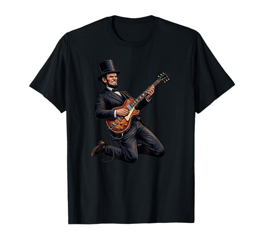 Abraham Lincoln Hat Electric T-Shirt - Fun Novelty Design for Adults - T-Shirt, Sweatshirt, Hoodie