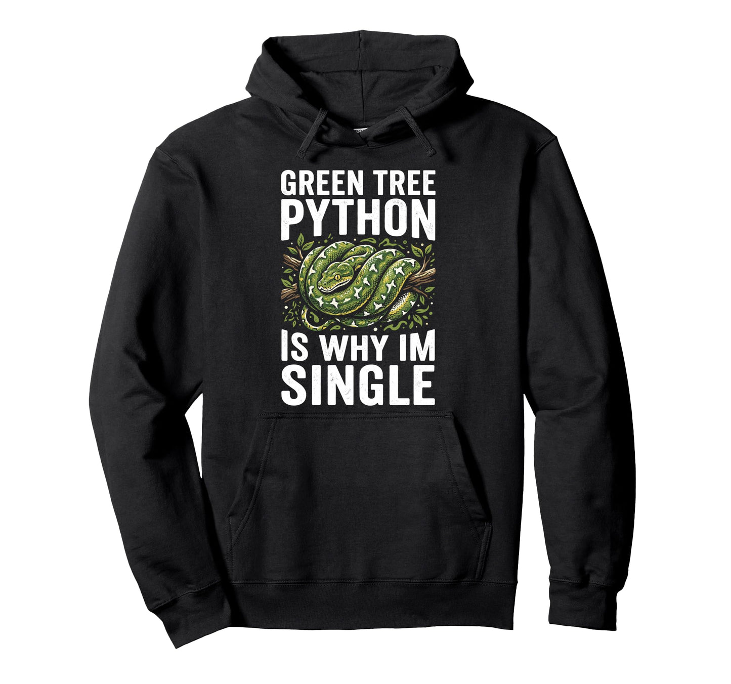 Green Tree Python Owner Snake Lover Hoodie - Novelty Apparel for Adults - T-Shirt, Sweatshirt, Hoodie