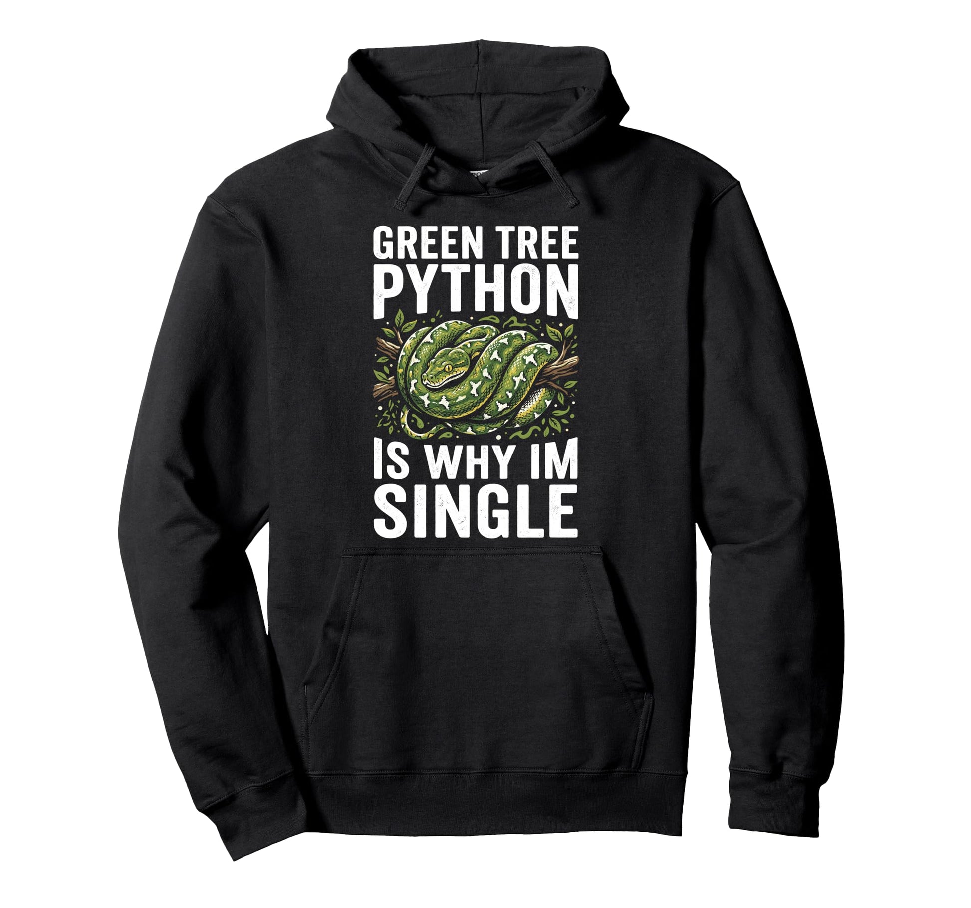 Green Tree Python Owner Snake Lover Hoodie - Novelty Apparel for Adults - T-Shirt, Sweatshirt, Hoodie