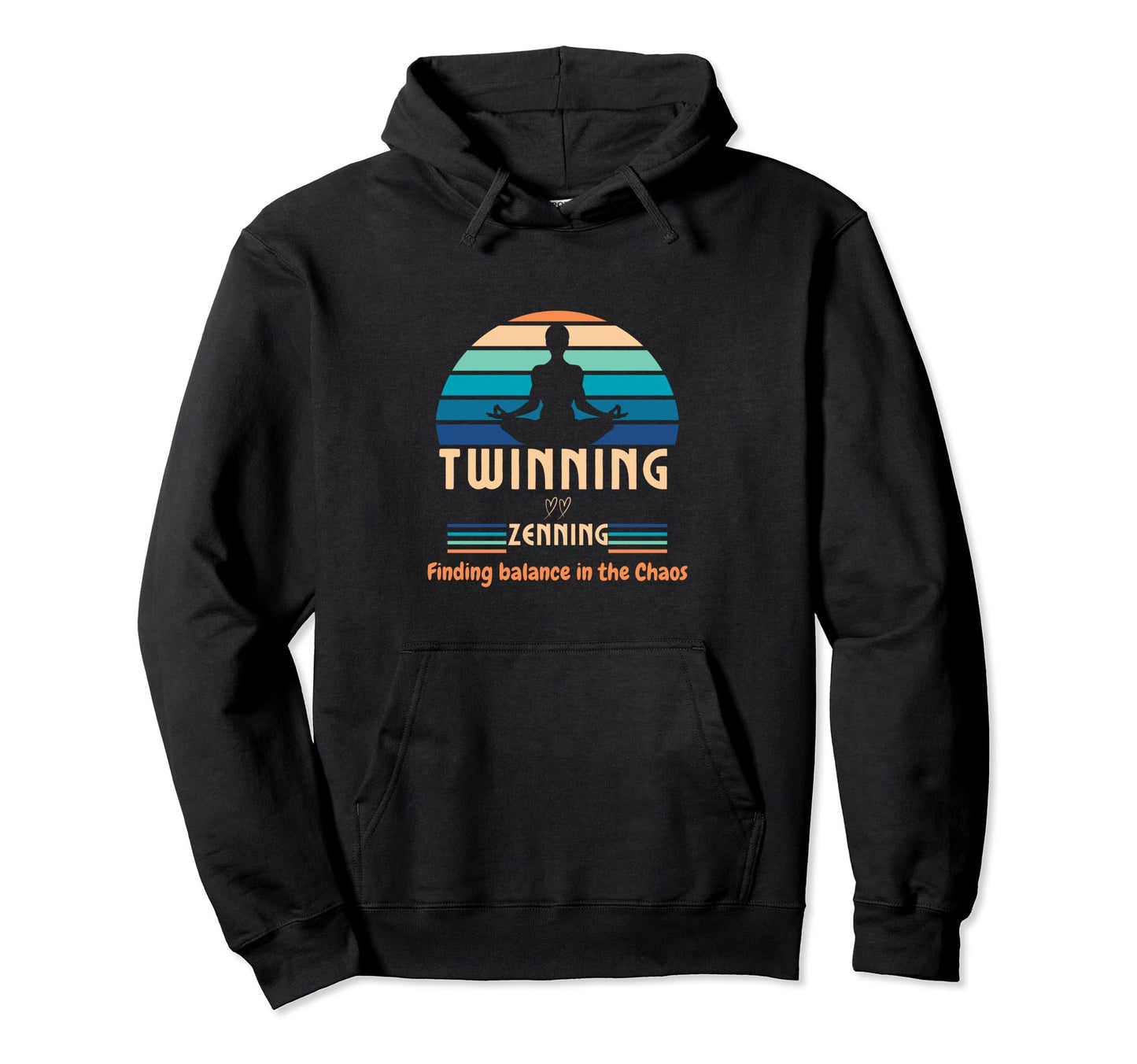 Twinning Zenning Funny Twin Mom Hoodie - Aesthetic Graphic Unisex - T-Shirt, Sweatshirt, Hoodie