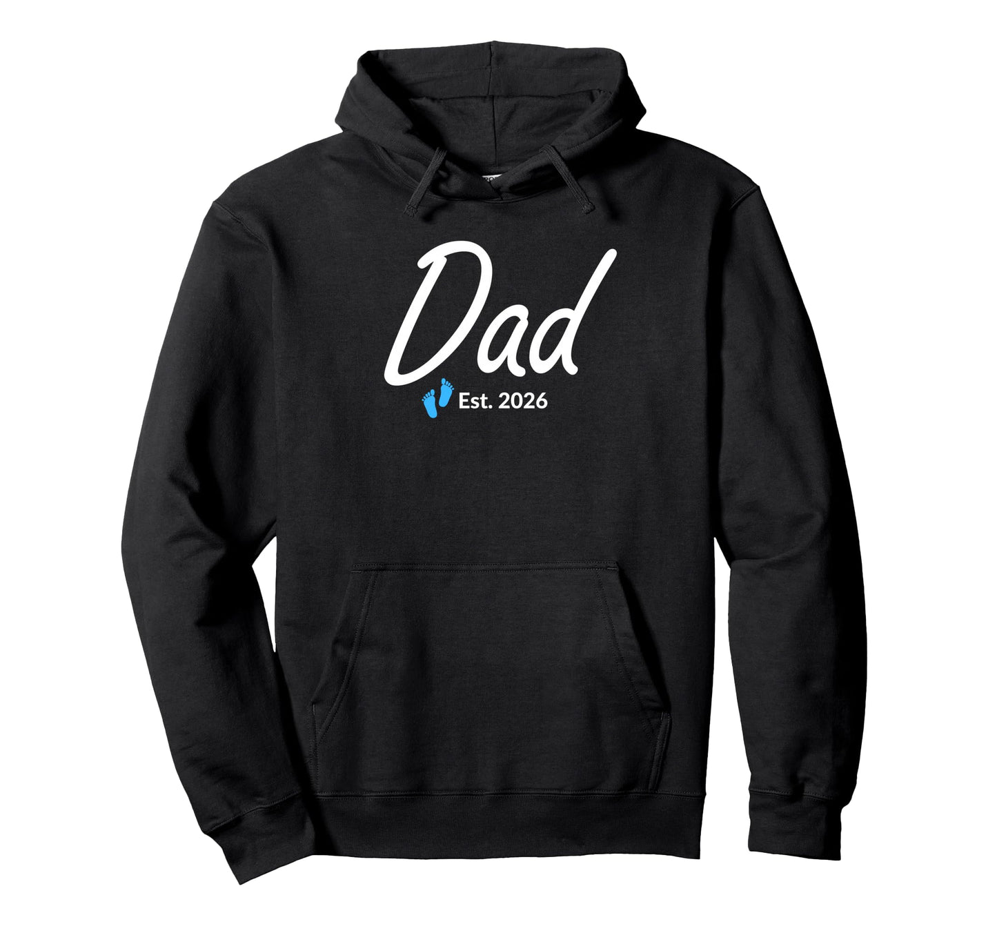 New Dad Established 2026 Hoodie - Fun Novelty Design for Adults - T-Shirt, Sweatshirt, Hoodie