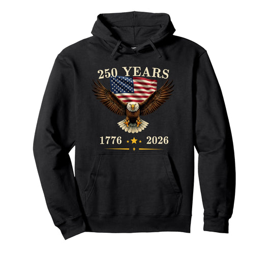 American Flag Usa Eagle Fourth July Hoodie - Fun Novelty Design for Adults - T-Shirt, Sweatshirt, Hoodie