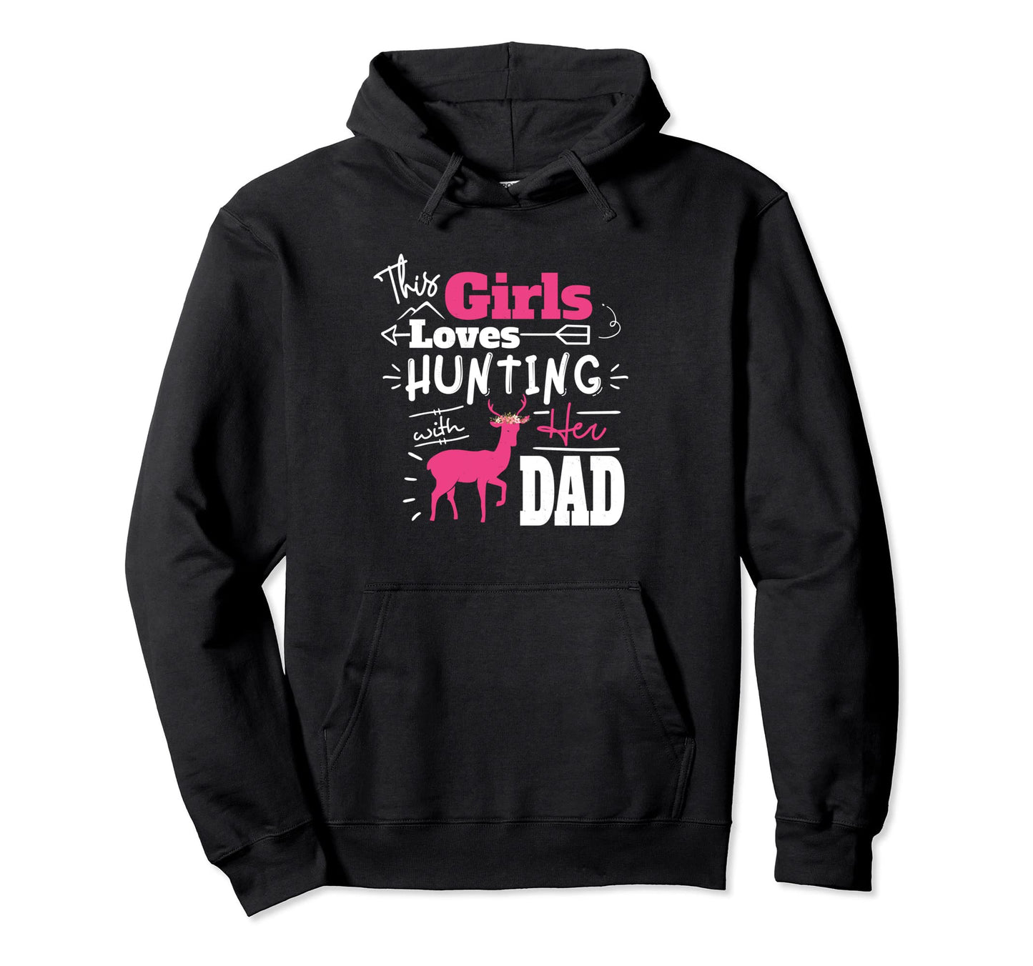 Hunting Dad Daughter Hunting Buddy Hunter Hoodie - Unique Graphic Unisex - T-Shirt, Sweatshirt, Hoodie