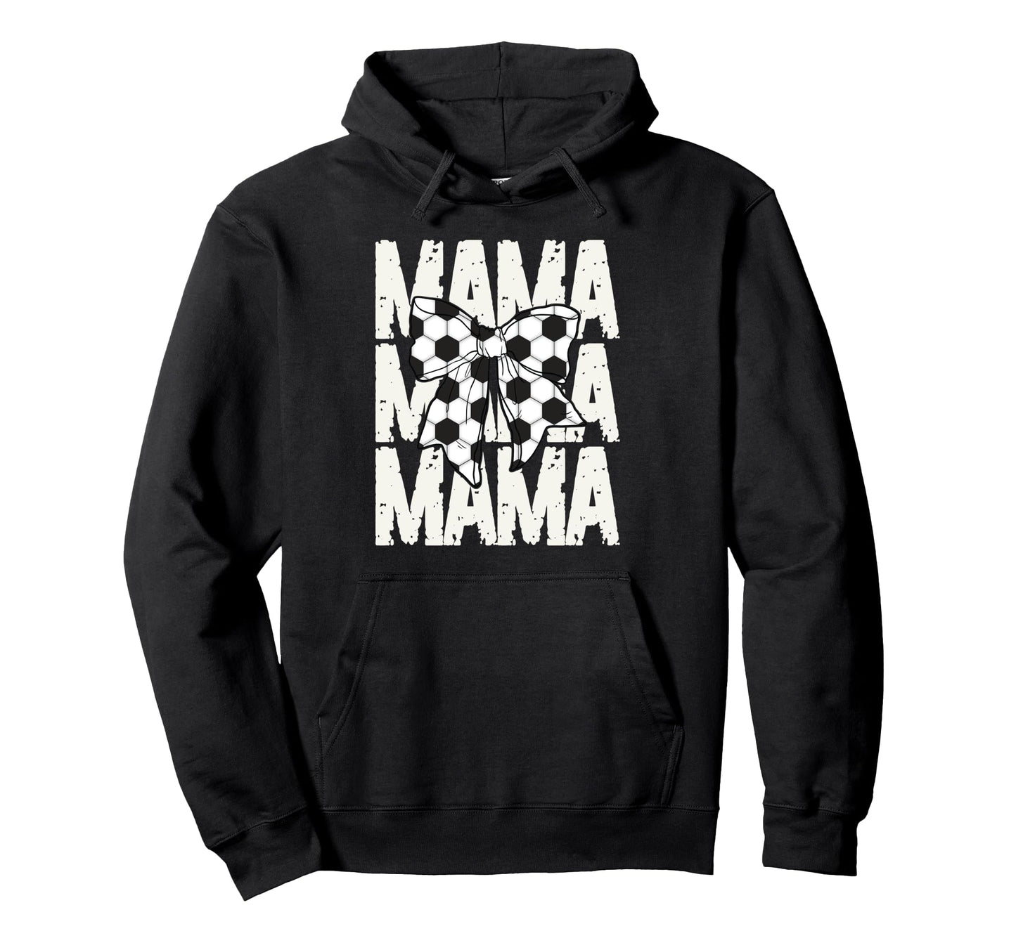 Soccer Mama Coquette Bow Sports Mom Hoodie - Fun Novelty Design for Adults - T-Shirt, Sweatshirt, Hoodie