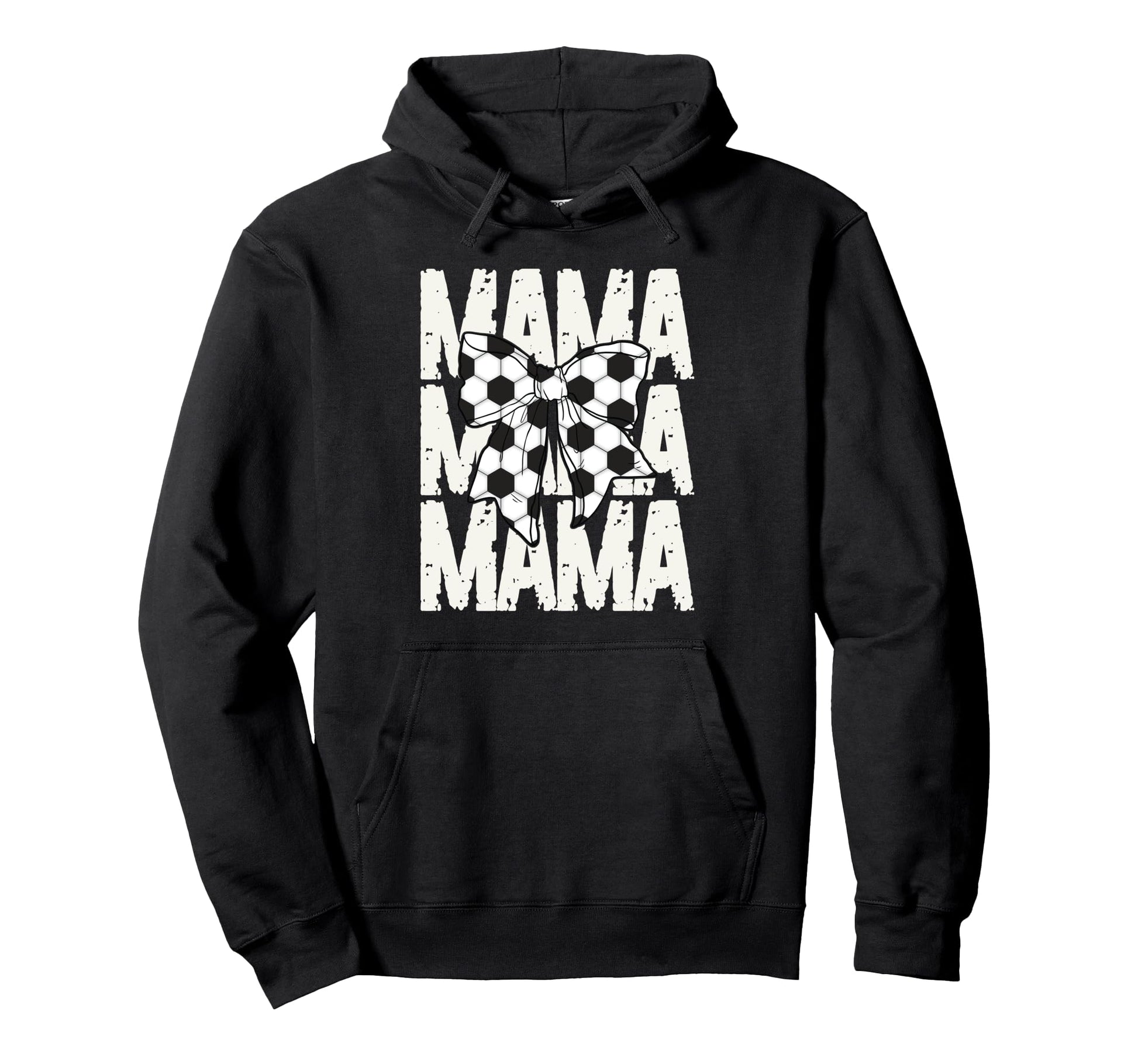 Soccer Mama Coquette Bow Sports Mom Hoodie - Fun Novelty Design for Adults - T-Shirt, Sweatshirt, Hoodie