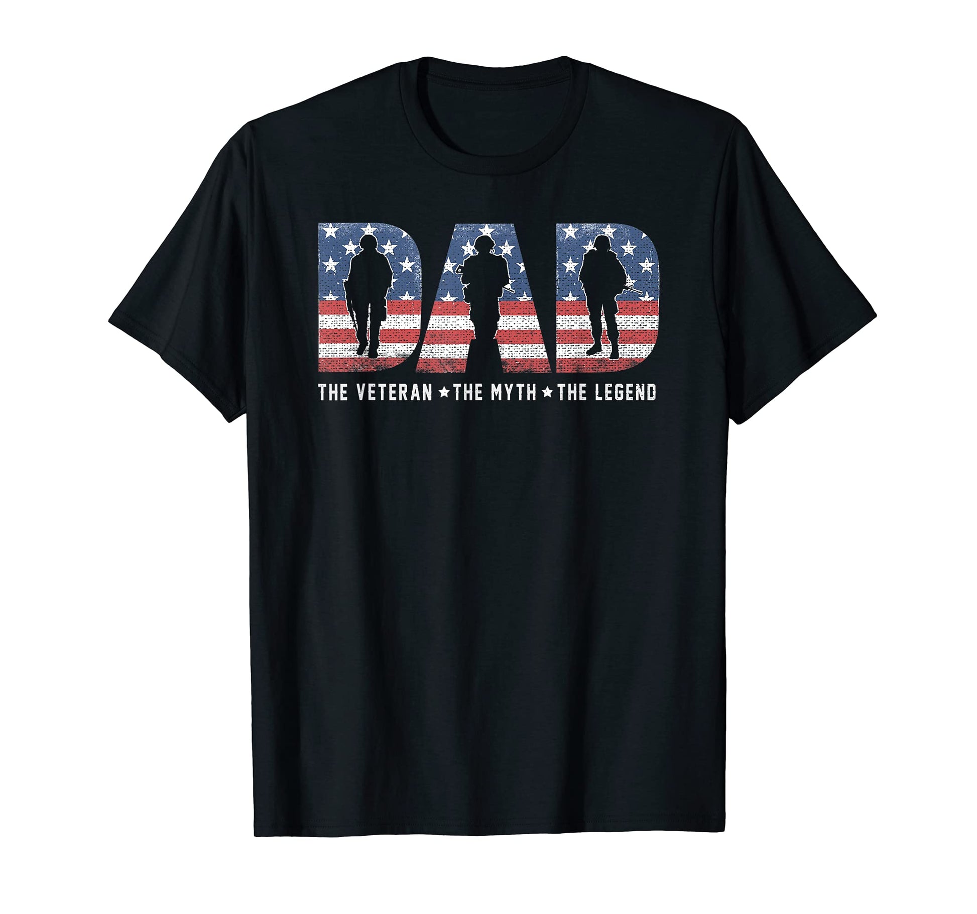 Mens Dad Veteran Myth Legend Proud T-Shirt - Minimalist Print for Adults - T-Shirt, Sweatshirt, Hoodie