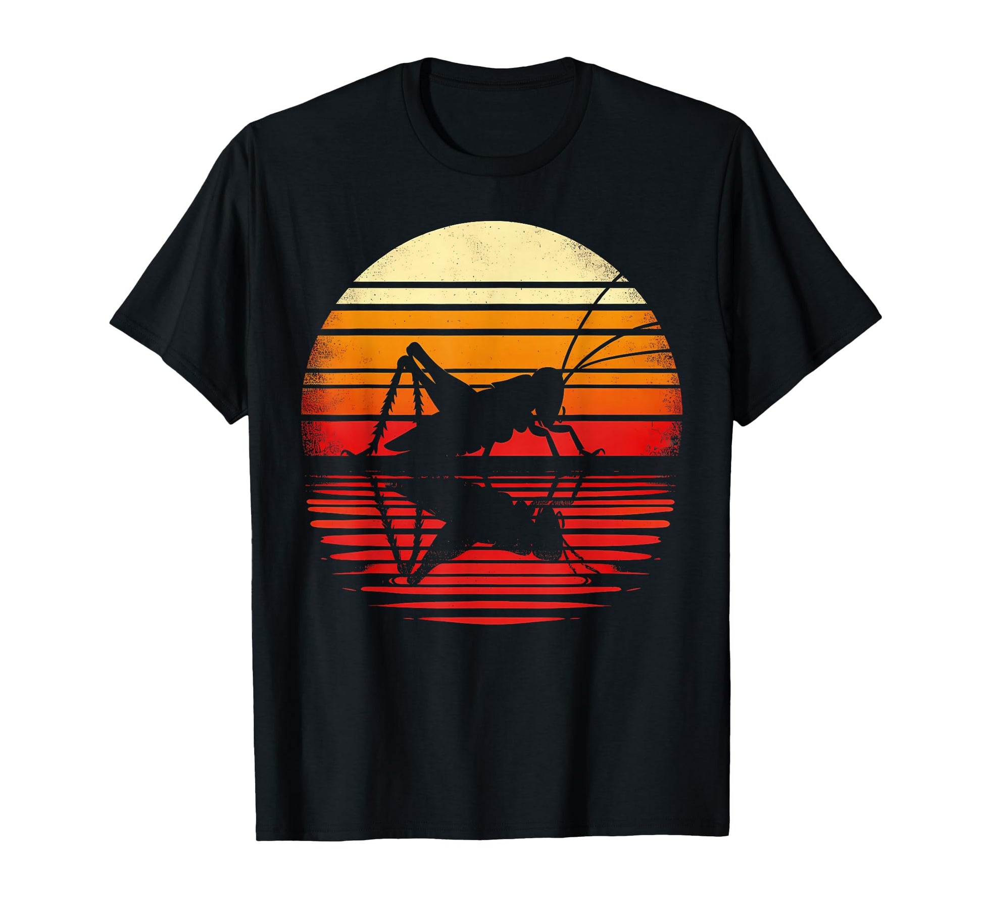 Cricket Sunset Safari 70S Insects T-Shirt - Casual Everyday Wear Unisex - T-Shirt, Sweatshirt, Hoodie