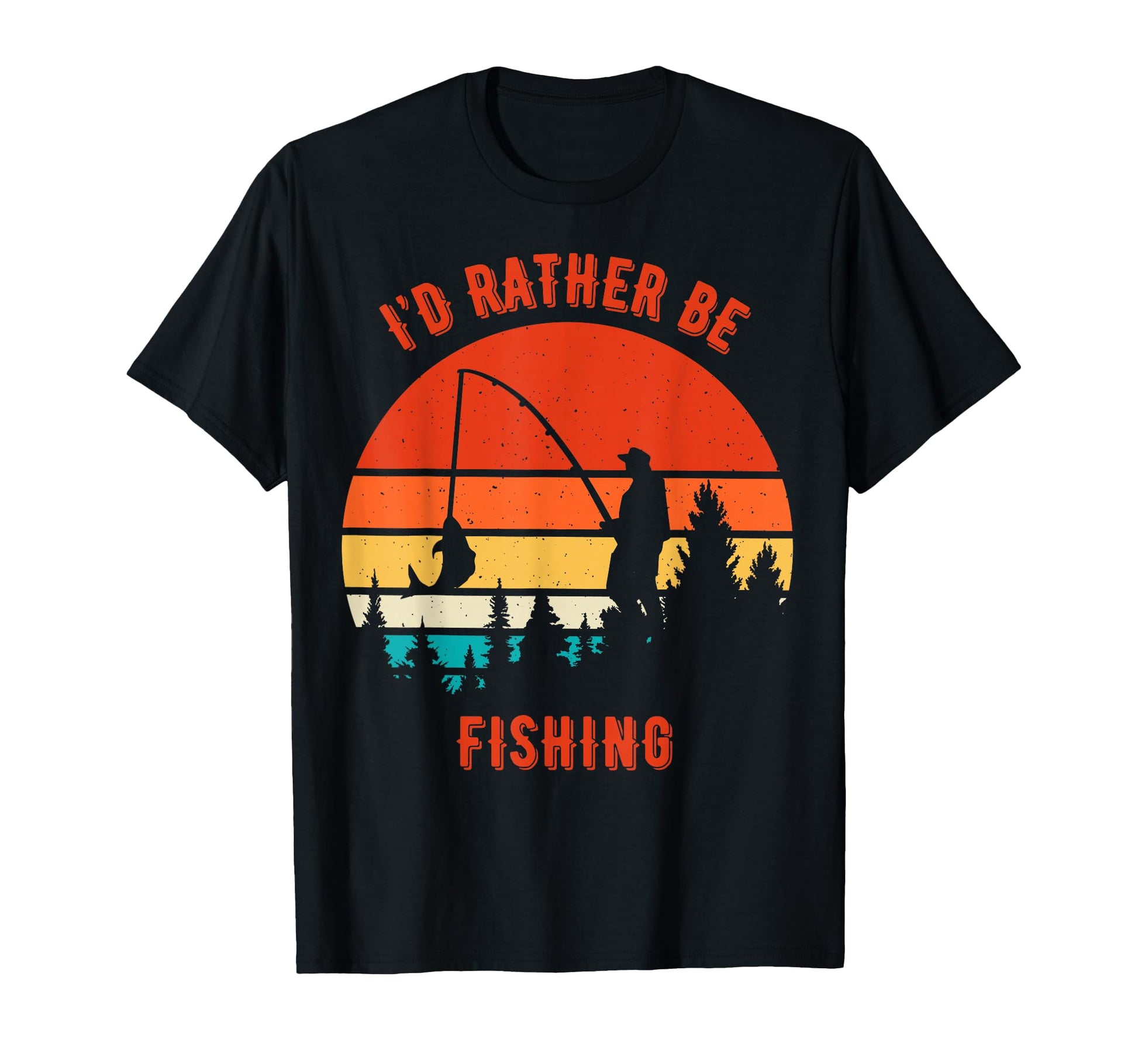 Fishing Dad Fishing Grandpa Joke Lucky T-Shirt - Unique Graphic Unisex - T-Shirt, Sweatshirt, Hoodie