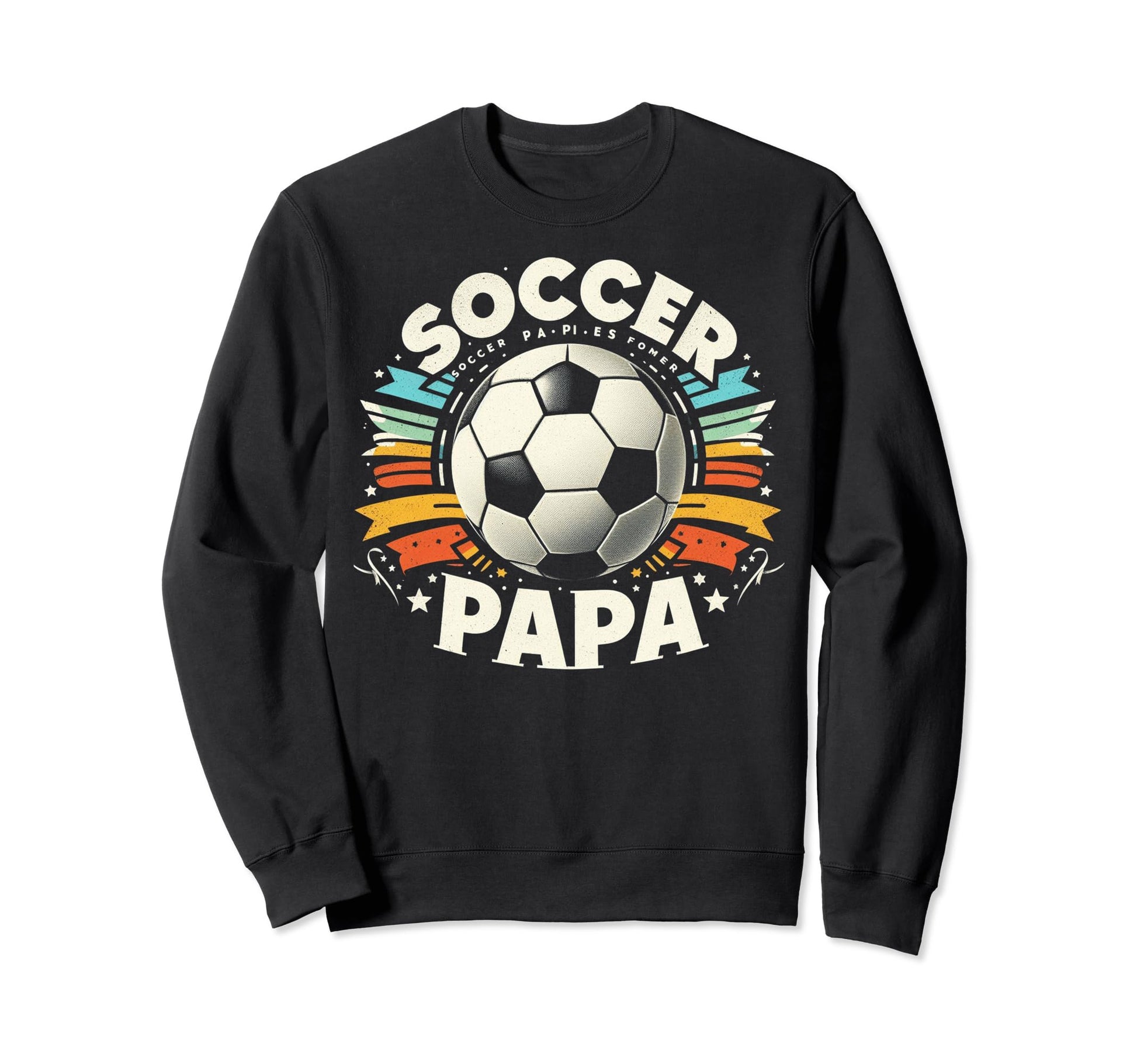 Soccer Papa Family Matching Dad Sweatshirt - Custom Art Print Unisex - T-Shirt, Sweatshirt, Hoodie