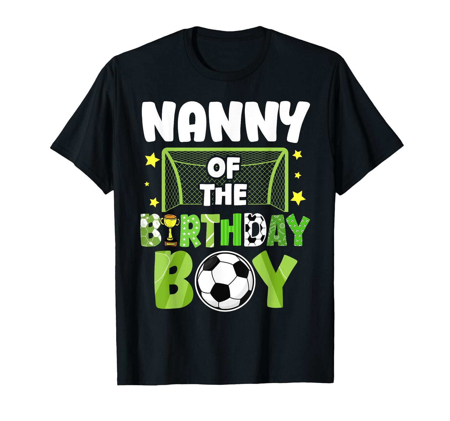 Soccer Nanny Birthday Party Soccer T-Shirt - Aesthetic Graphic Unisex - T-Shirt, Sweatshirt, Hoodie