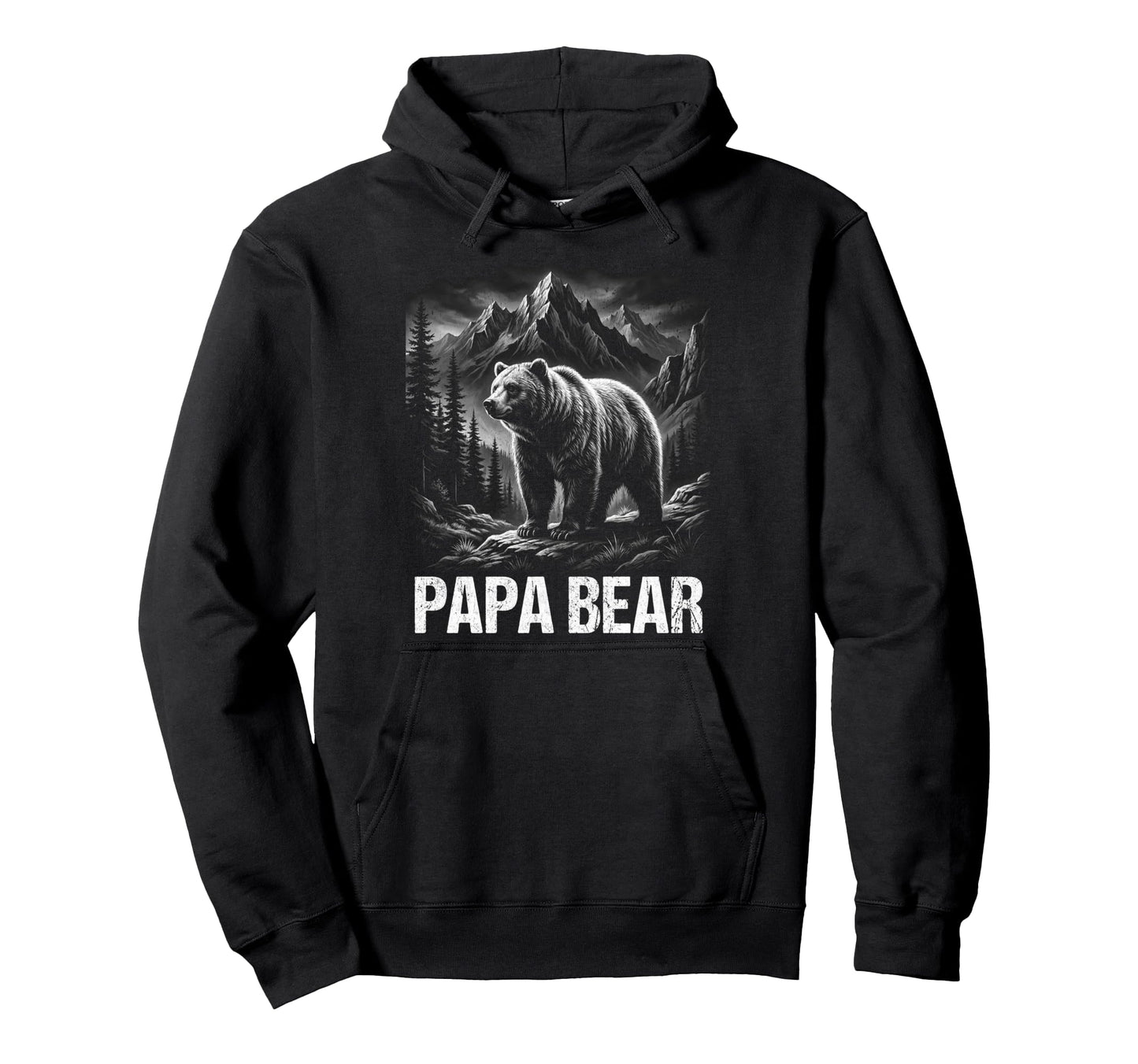 Papa Bear Family Matching Dad Hoodie - Trendy Graphic for Adults - T-Shirt, Sweatshirt, Hoodie