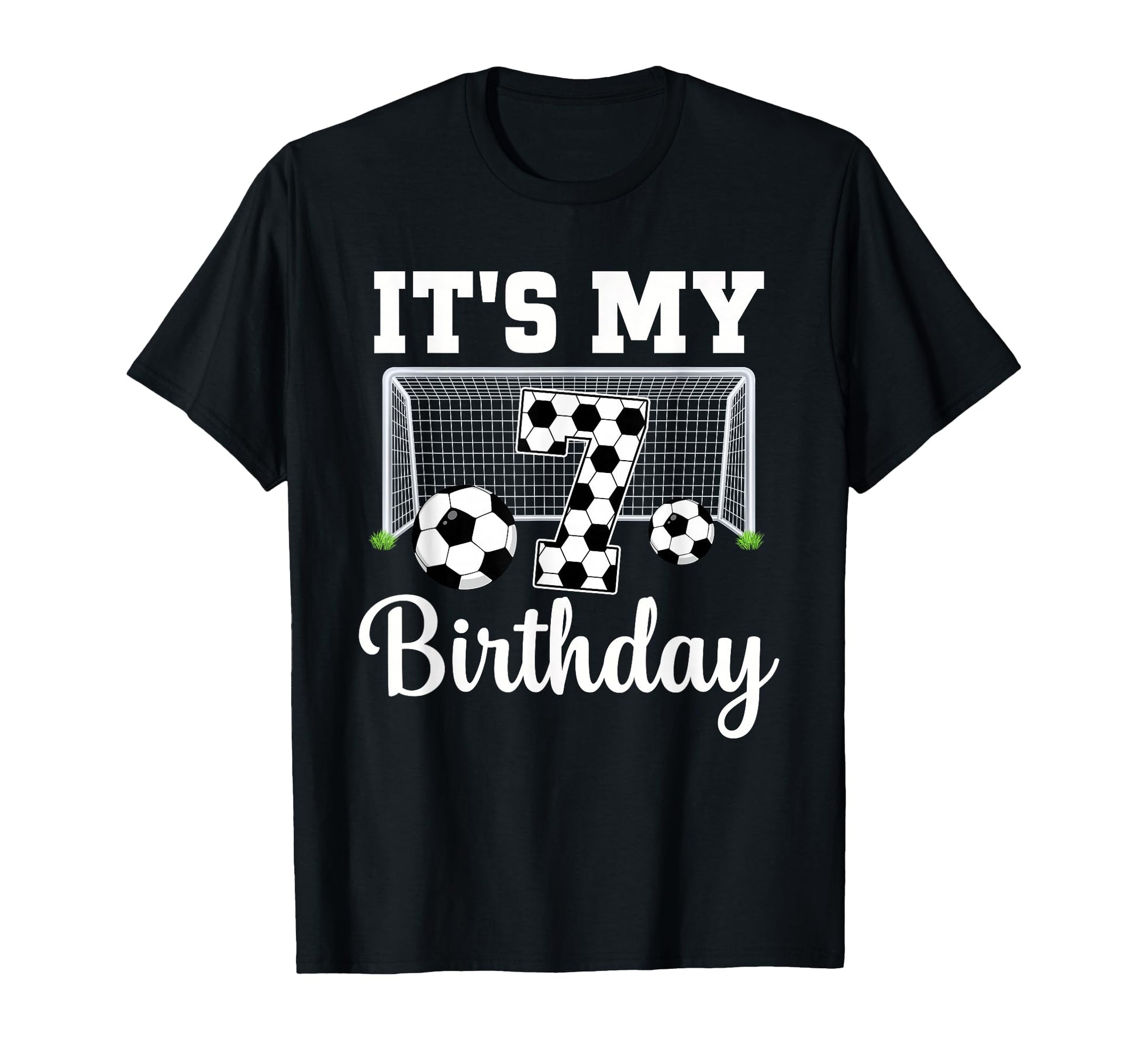 Its My 7Th Birthday Soccer 7 Year Old T-Shirt - Graphic Print Men Women - T-Shirt, Sweatshirt, Hoodie