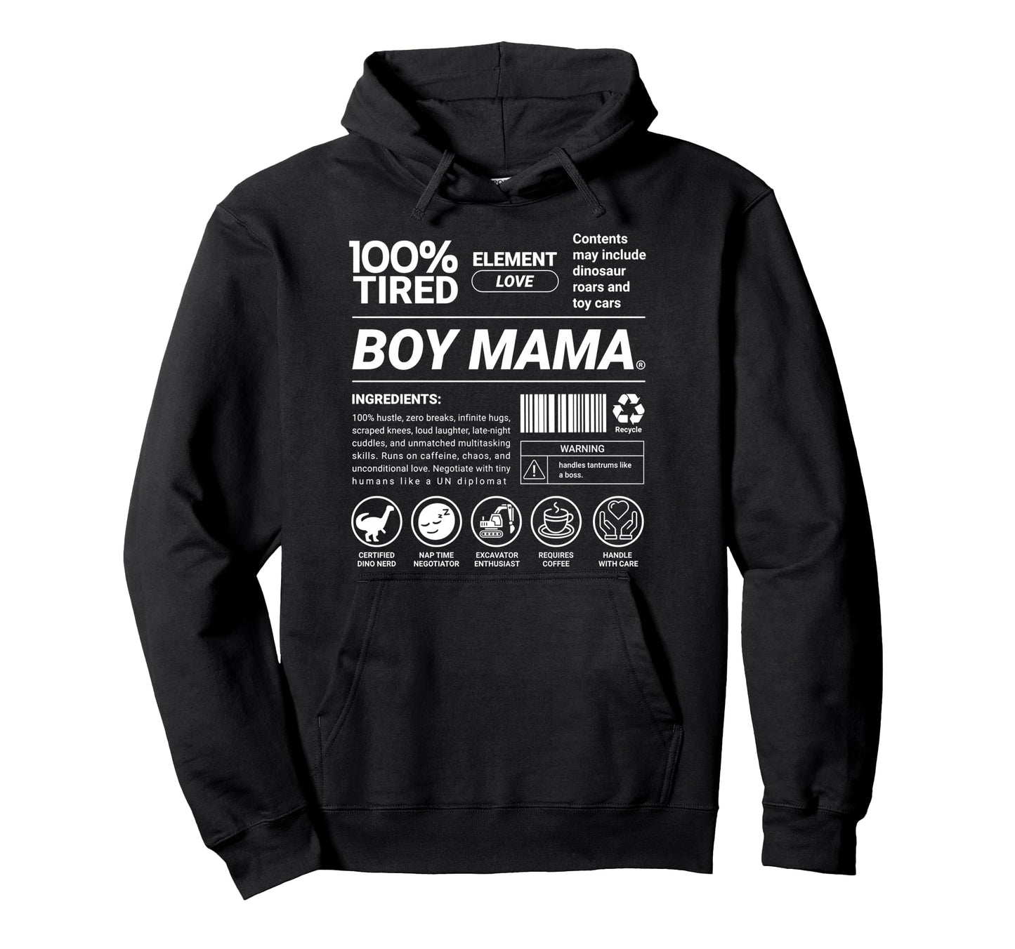 100 Tired Mama Mom Definition Hoodie - Aesthetic Graphic Unisex - T-Shirt, Sweatshirt, Hoodie