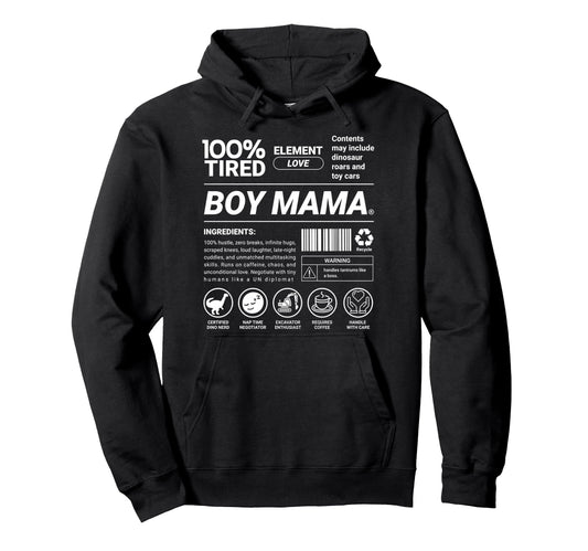 100 Tired Mama Mom Definition Hoodie - Aesthetic Graphic Unisex - T-Shirt, Sweatshirt, Hoodie