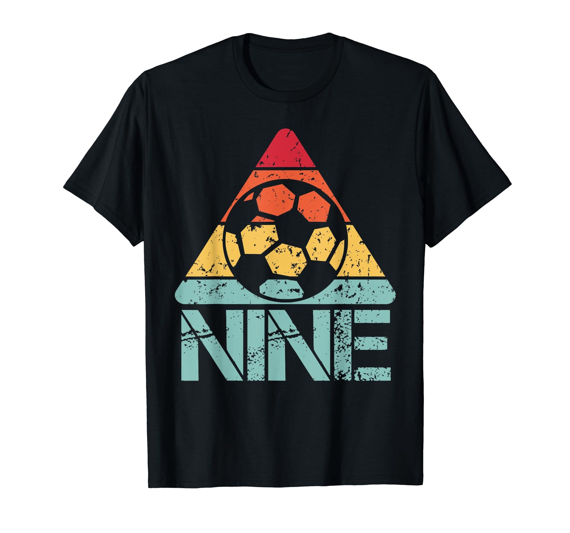 Nine Birthday Soccer 9Th 9 Year Old T-Shirt - Unique Graphic Men Women - T-Shirt, Sweatshirt, Hoodie