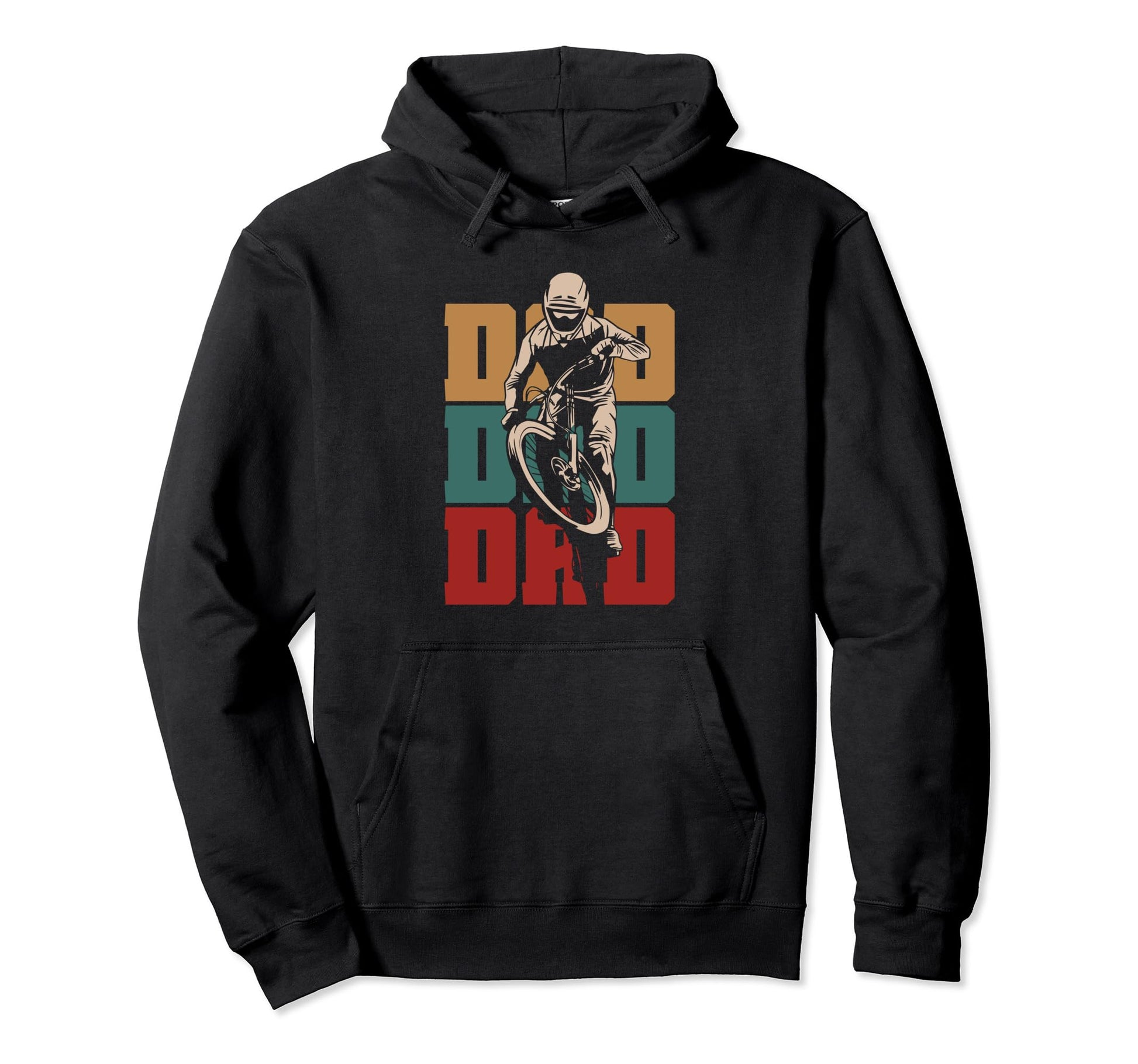 Bicycle Dad Cycling Cyclist Daddy Hoodie - Unique Graphic Men Women - T-Shirt, Sweatshirt, Hoodie
