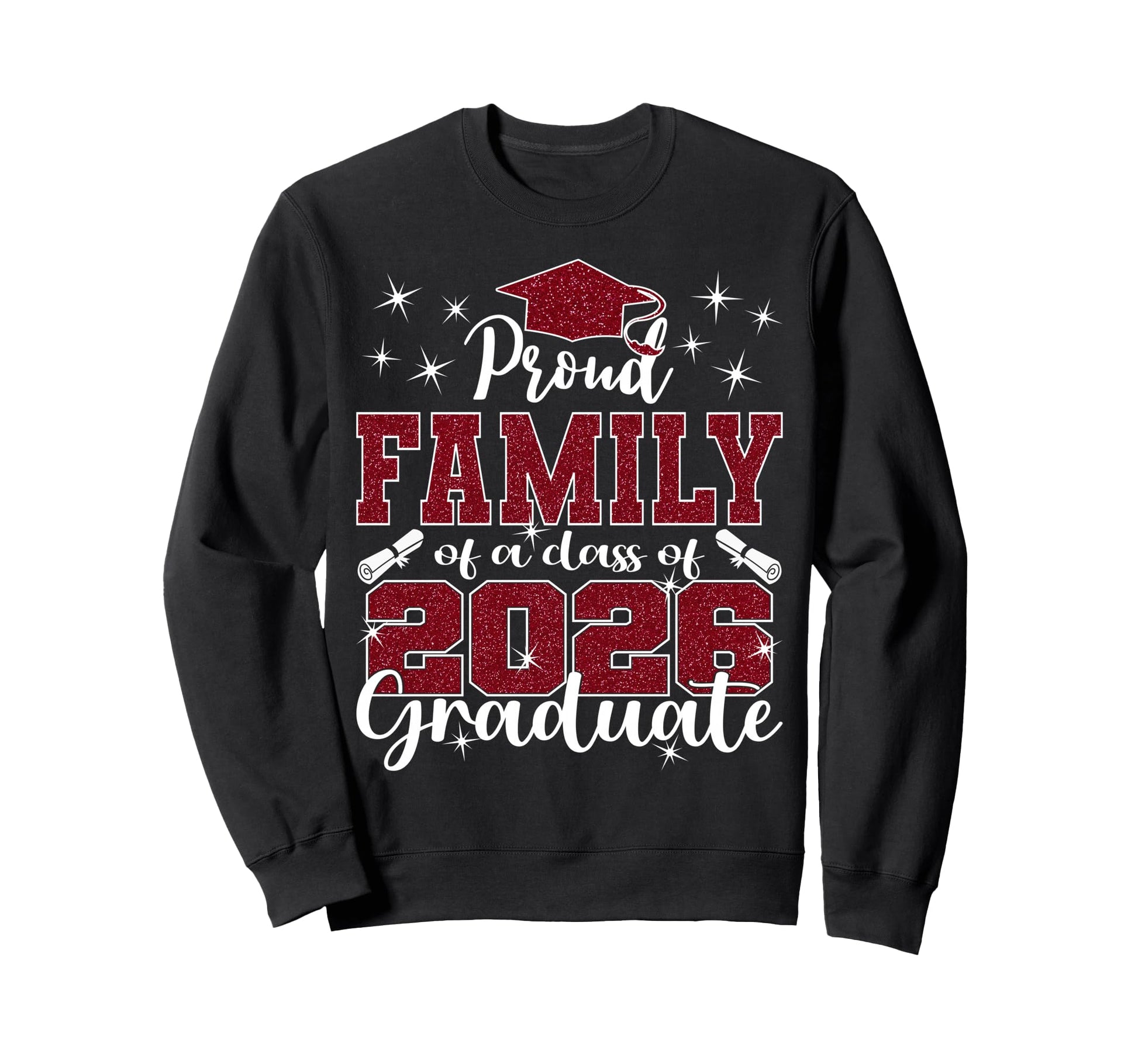 Super Proud Family 2026 Graduate Sweatshirt - Minimalist Print Men Women - T-Shirt, Sweatshirt, Hoodie