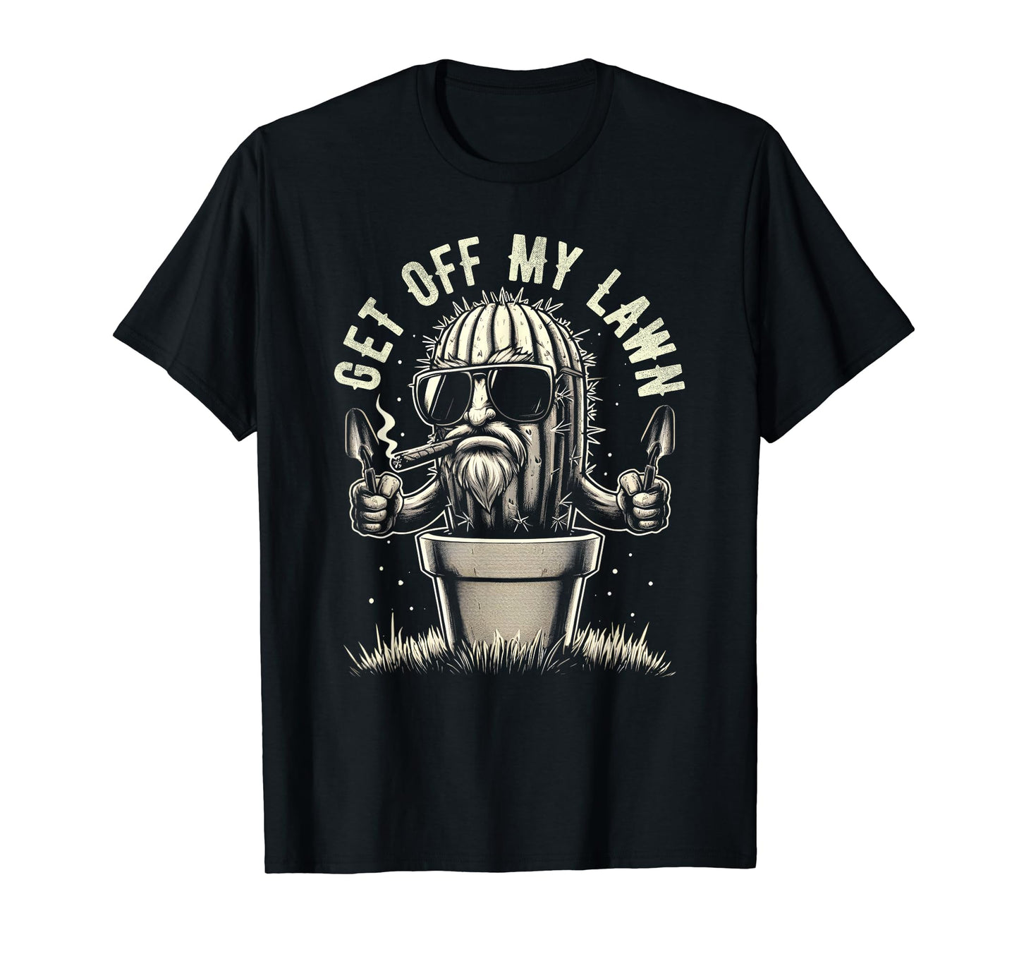 Get Off My Lawn Funny Grumpy T-Shirt - Casual Everyday Wear for Adults - T-Shirt, Sweatshirt, Hoodie
