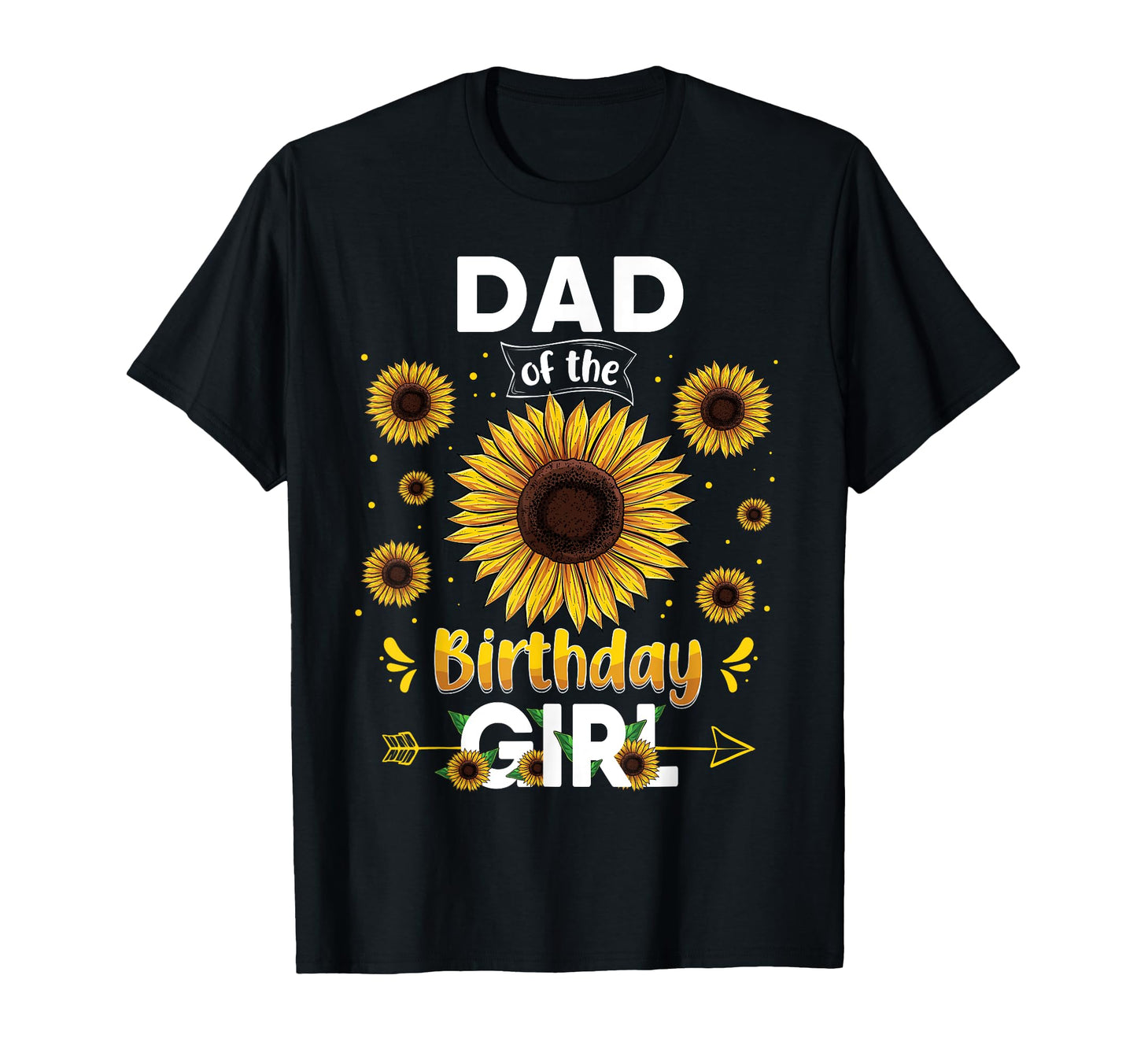 Dad Birthday Sunflower Party Family T-Shirt - Minimalist Print for Adults - T-Shirt, Sweatshirt, Hoodie