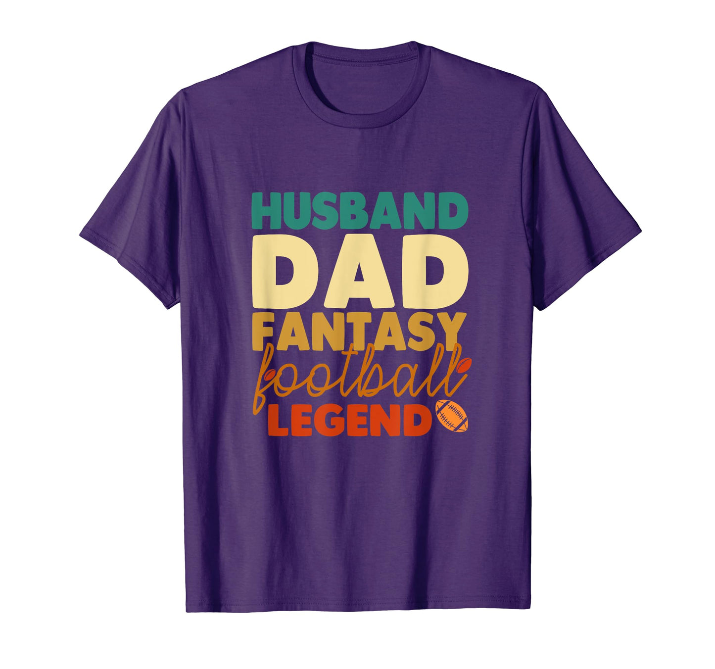Mens Husband Dad Fantasy Football T-Shirt - Casual Everyday Wear Unisex - T-Shirt, Sweatshirt, Hoodie
