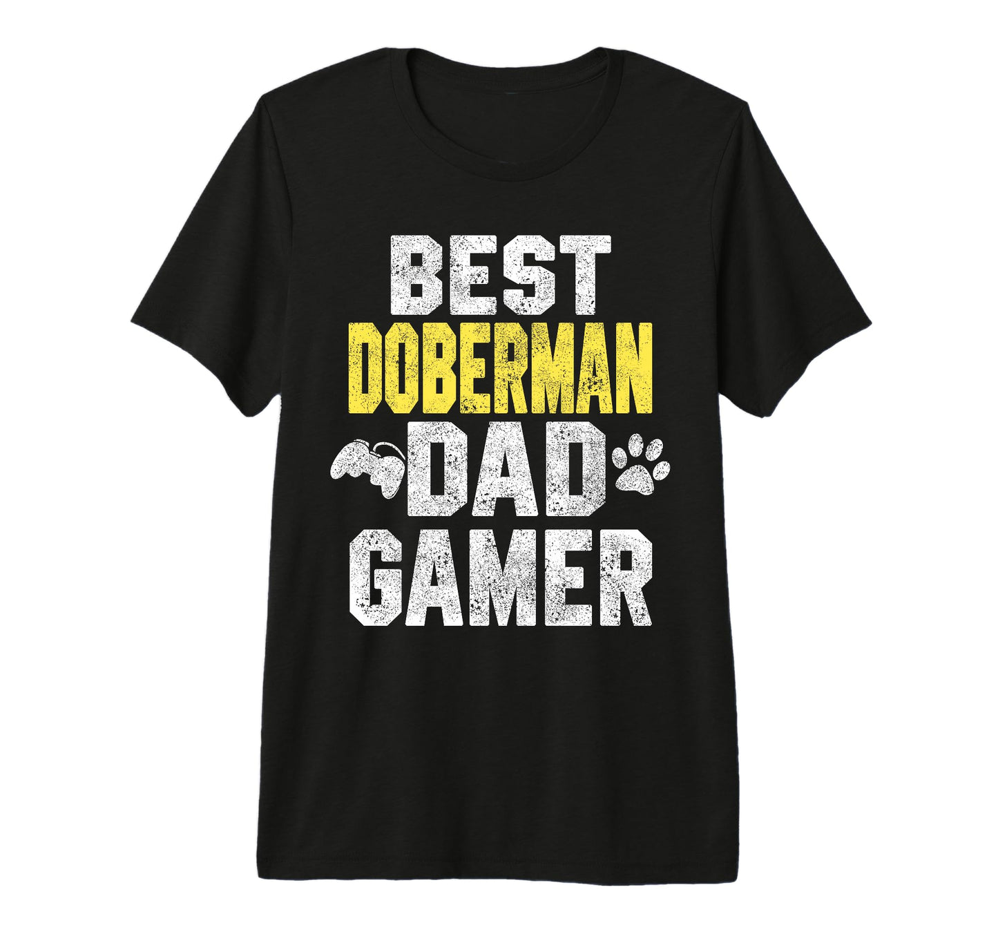 Best Doberman Dad Gamer Funny Dog Owner T-Shirt - Aesthetic Graphic Unisex - T-Shirt, Sweatshirt, Hoodie
