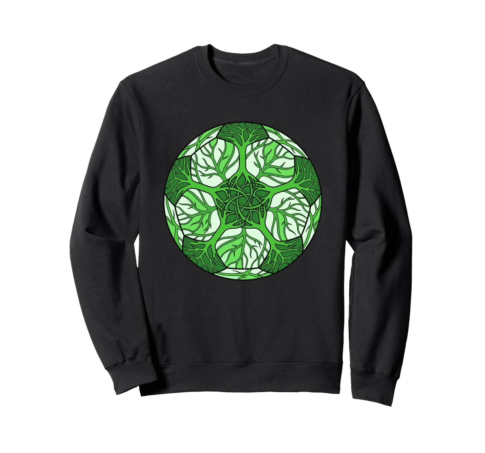 Eco Nature Tree Soccer Ball Sweatshirt - Graphic Print for Adults - T-Shirt, Sweatshirt, Hoodie
