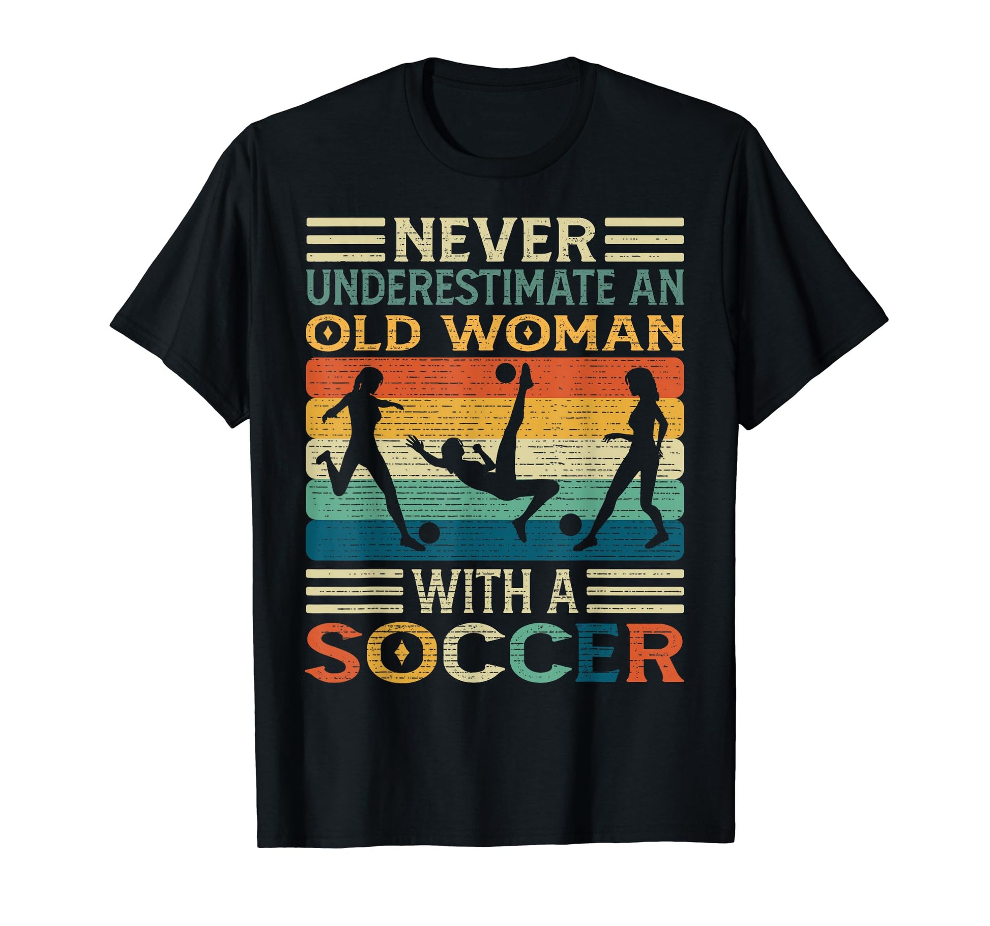Funny Soccer Ball Grandma Soccer Ball T-Shirt - Custom Art Print for Adults - T-Shirt, Sweatshirt, Hoodie