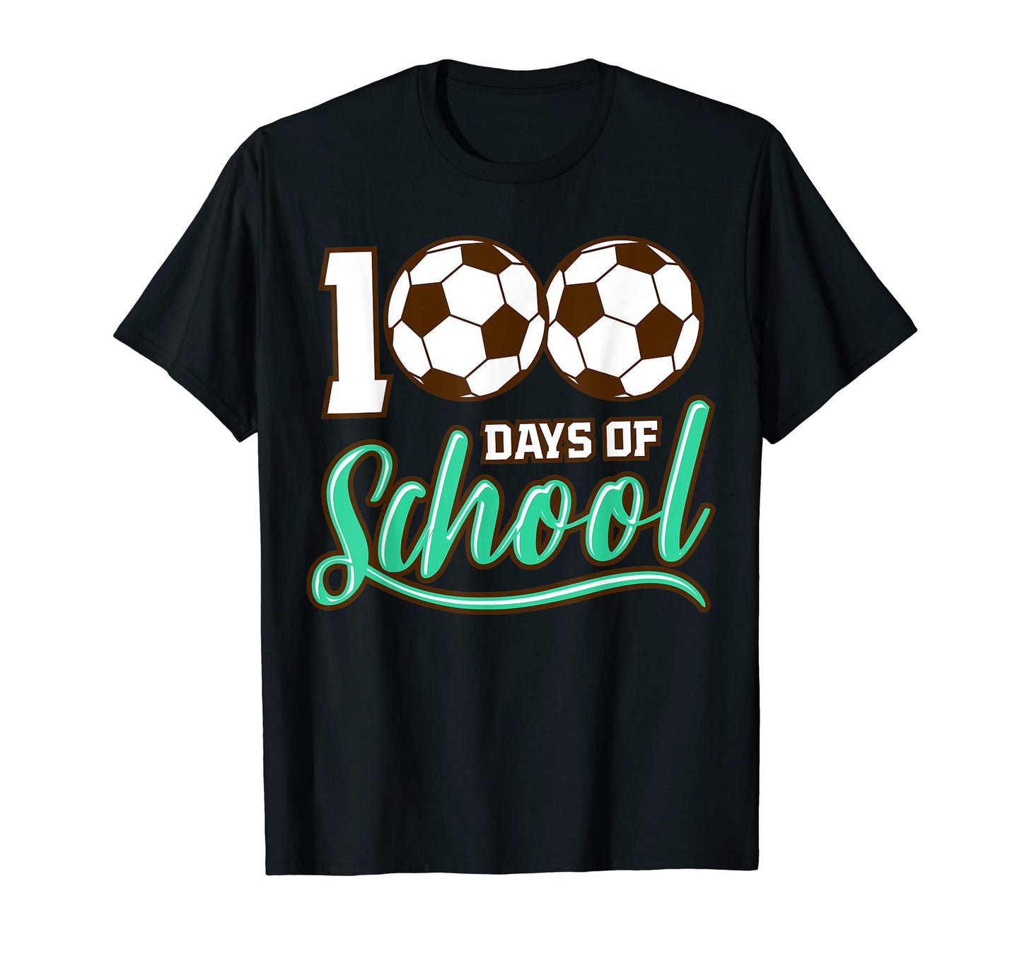 100 Days School Soccer Teacher 100 T-Shirt - Streetwear Style for Adults - T-Shirt, Sweatshirt, Hoodie